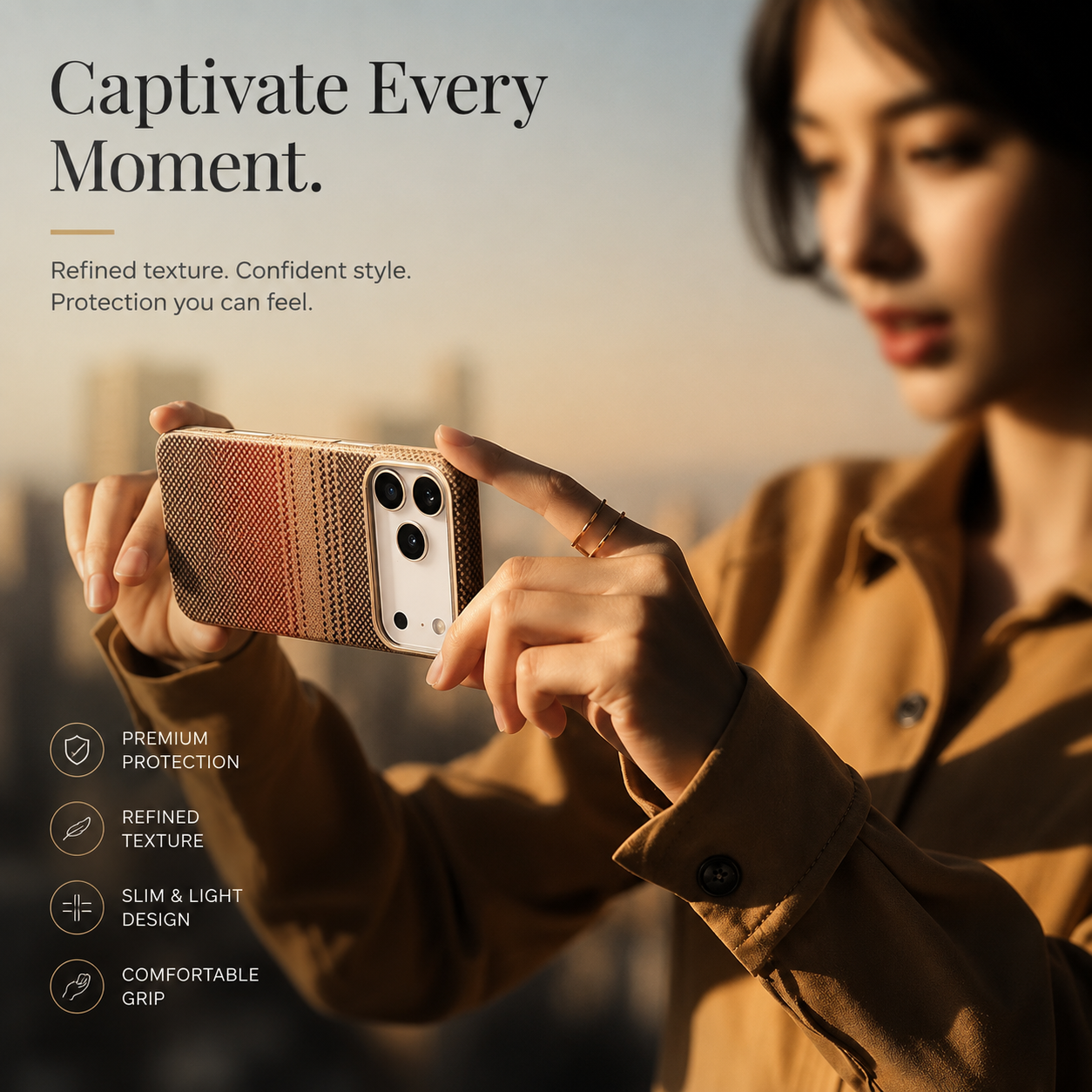Premium iPhone Case MagSafe Compatible Aramid Carbon Fiber Cover Ultra Thin Raised Lens Screen Guard Anti Scratch Matte Non Slip Full Protection Design