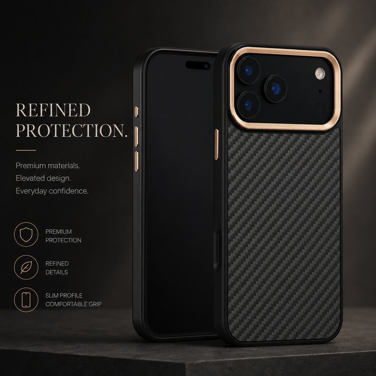 Premium iPhone Case MagSafe Compatible Aramid Fiber Protective Cover Ultra Thin Full Coverage Shockproof Camera Lens Protection Anti Scratch Non Slip Design