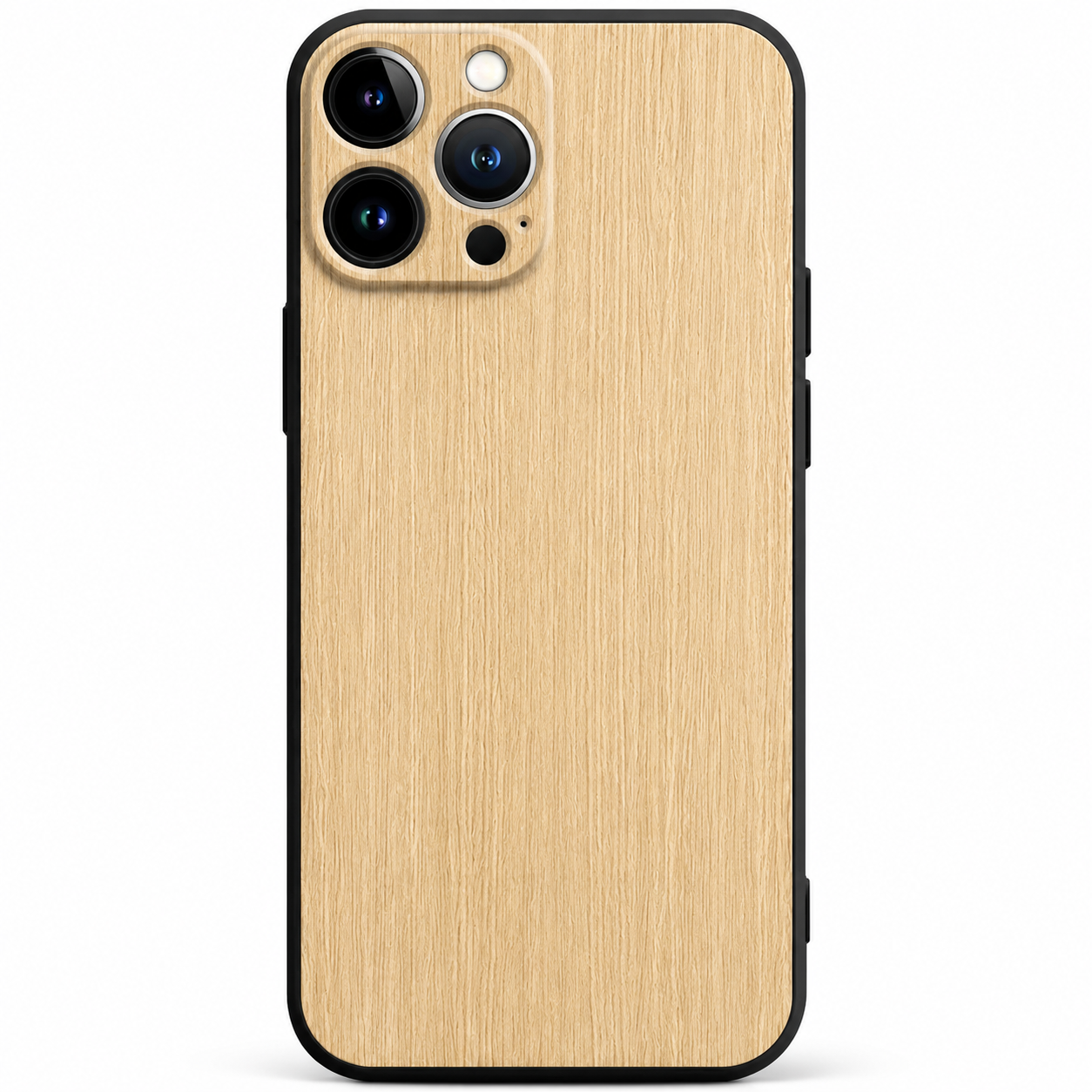 Premium iPhone Case MagSafe Compatible Bamboo Wood Grain Cover Metallic Frame Shockproof Protective Slim Camera Lens Protection Natural Design