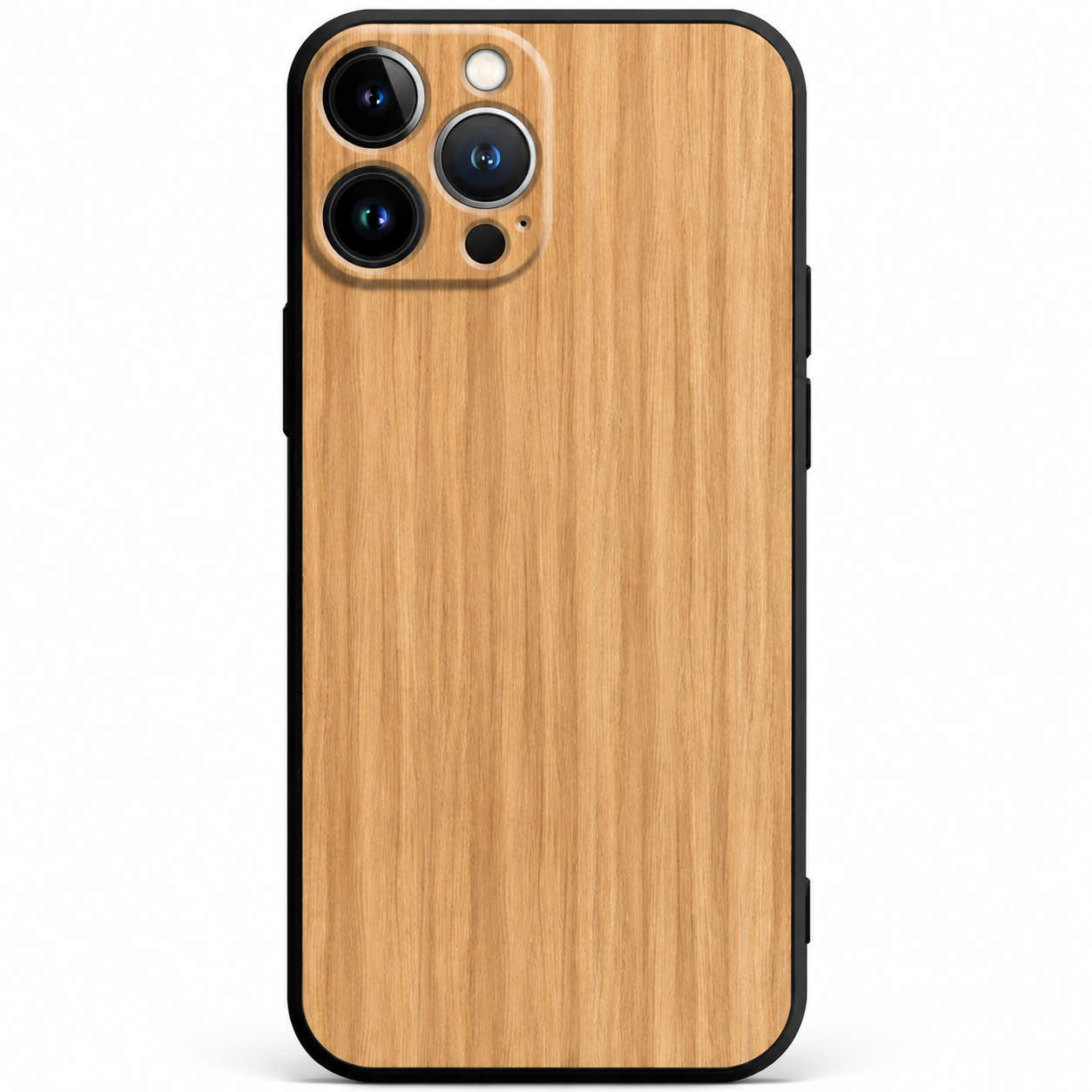 Premium iPhone Case MagSafe Compatible Bamboo Wood Grain Cover Metallic Frame Shockproof Protective Slim Camera Lens Protection Natural Design