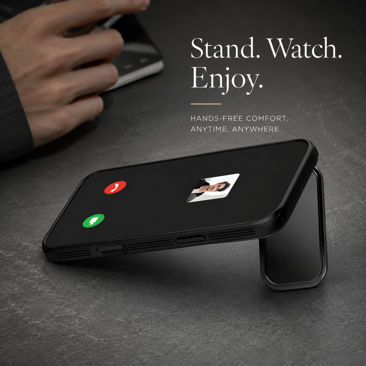 Premium iPhone Case MagSafe Compatible CamShield Cover Foldable Lens Stand Shockproof Textured PC Non Slip Camera Protection Half Wrapped Design