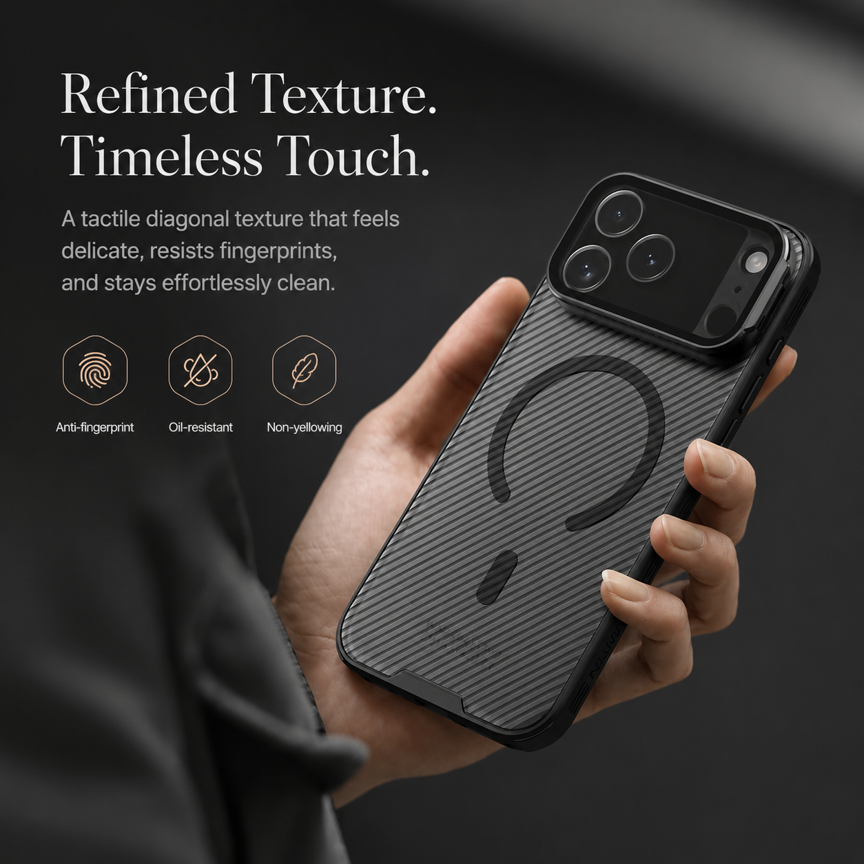 Premium iPhone Case MagSafe Compatible CamShield Cover Foldable Lens Stand Shockproof Textured PC Non Slip Camera Protection Half Wrapped Design