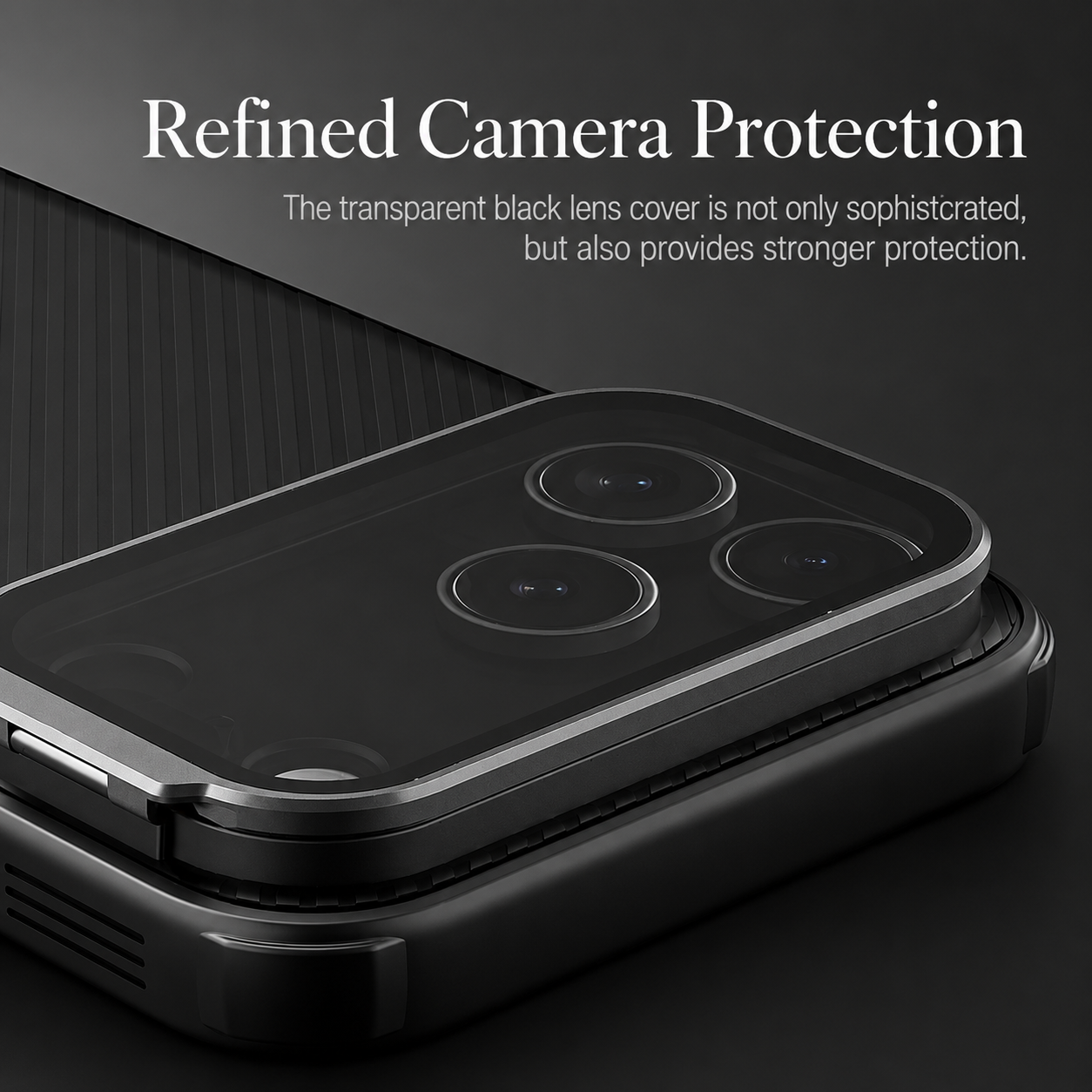 Premium iPhone Case MagSafe Compatible CamShield Cover Foldable Lens Stand Shockproof Textured PC Non Slip Camera Protection Half Wrapped Design