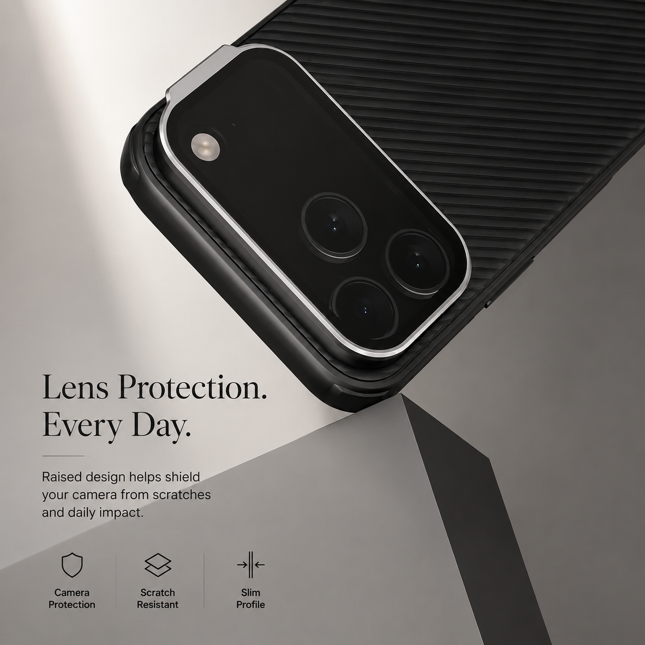 Premium iPhone Case MagSafe Compatible CamShield Cover Foldable Lens Stand Shockproof Textured PC Non Slip Camera Protection Half Wrapped Design