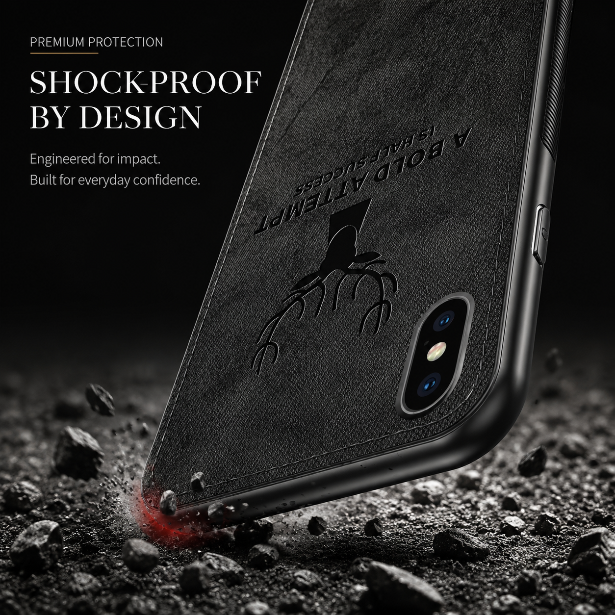 Premium iPhone Case MagSafe Compatible Canvas Texture Deer Pattern Magnetic Cover Shockproof Bumper Frame Camera Lens Guard Slim Full Coverage Design