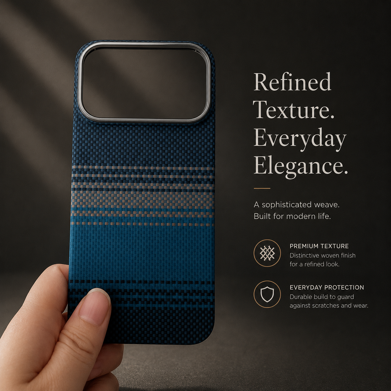 Premium iPhone Case MagSafe Compatible Carbon Fiber Aramid Protective Cover Camera Lens Protection Ultra Thin Shockproof Anti Fingerprint Waterproof Full Coverage