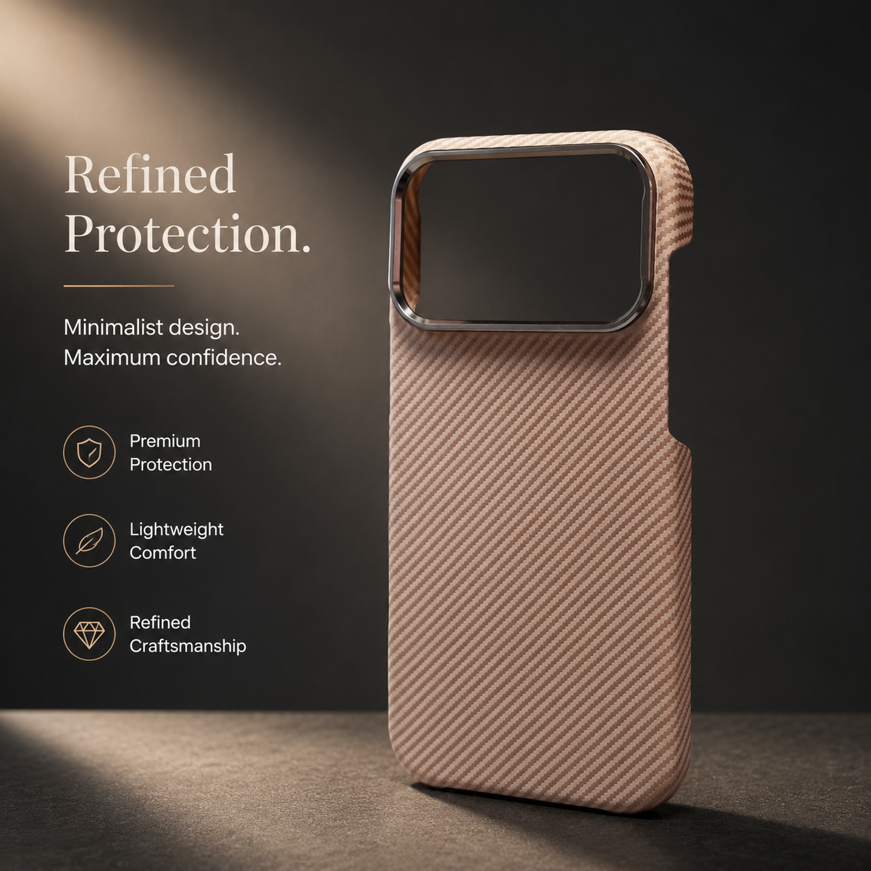 Premium iPhone Case MagSafe Compatible Carbon Fiber Cover Magnetic PC TPU Hybrid Shockproof Half Wrapped Slim Non Slip Protective Design