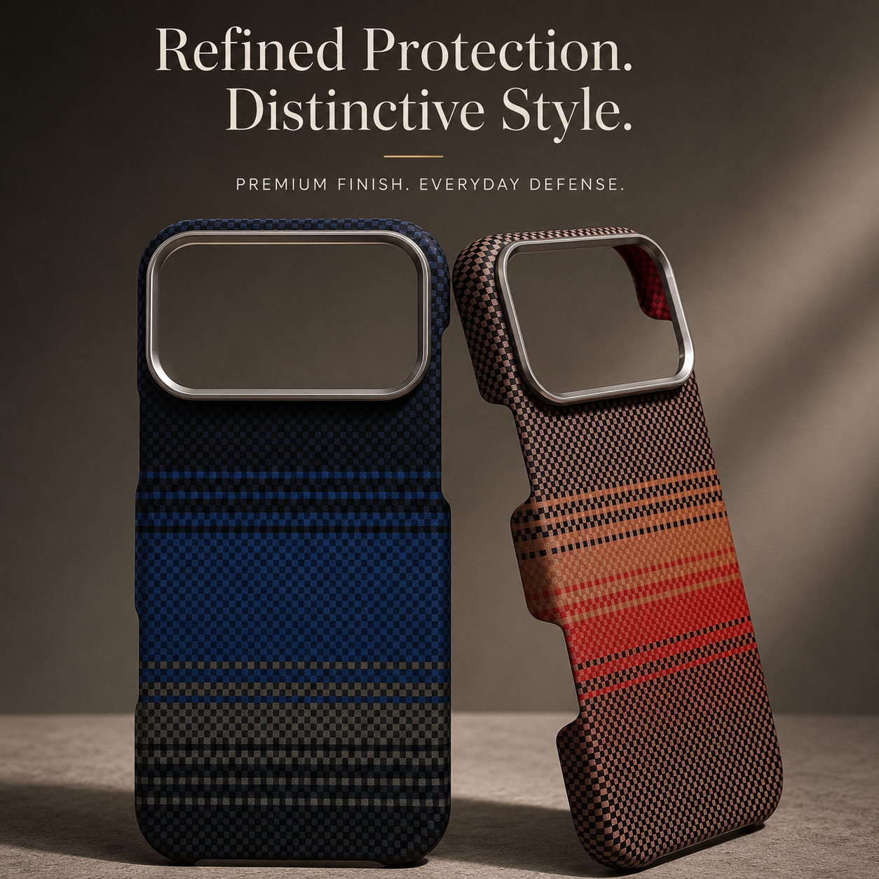 Premium iPhone Case MagSafe Compatible Carbon Fiber Cover Magnetic PC TPU Hybrid Shockproof Half Wrapped Slim Non Slip Protective Design
