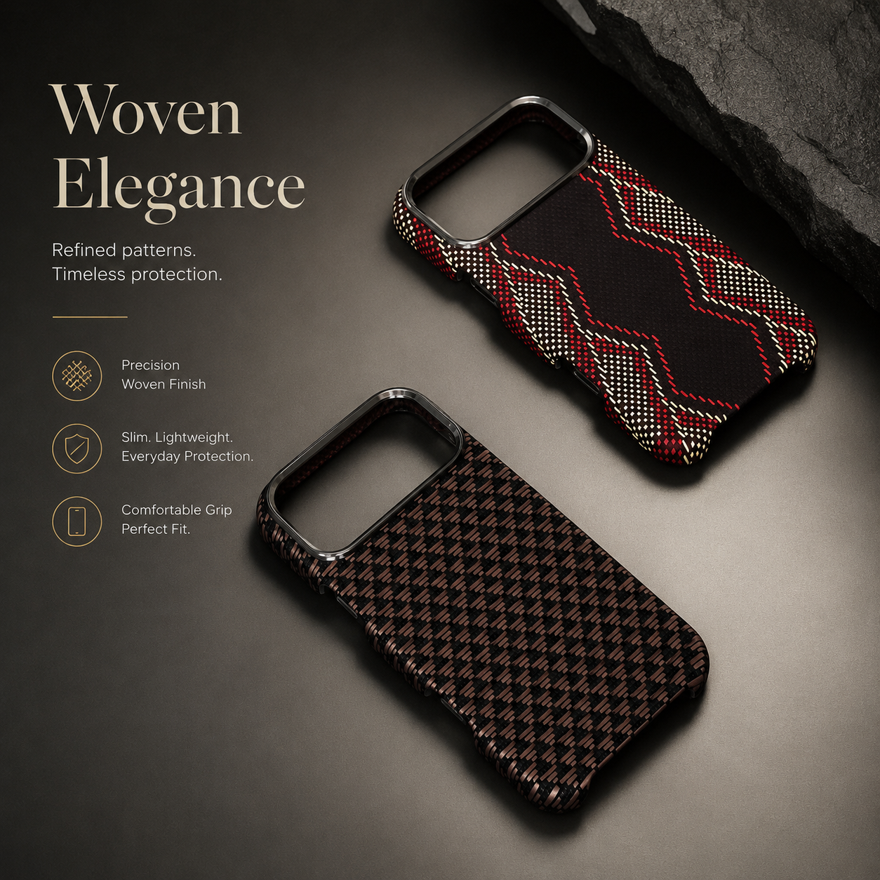 Premium iPhone Case MagSafe Compatible Carbon Fiber Cover Magnetic PC TPU Hybrid Shockproof Half Wrapped Slim Non Slip Protective Design