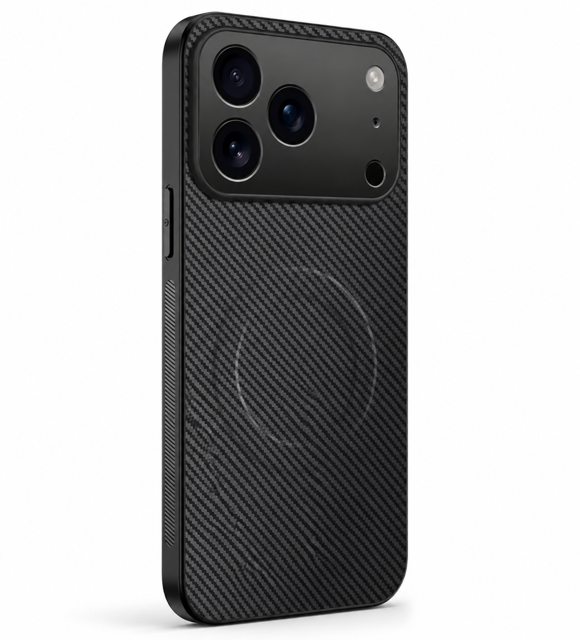 Premium iPhone Case MagSafe Compatible Carbon Fiber Magnetic Cover Ultra Thin Shockproof Camera Protection Slim Lightweight Anti Scratch Design