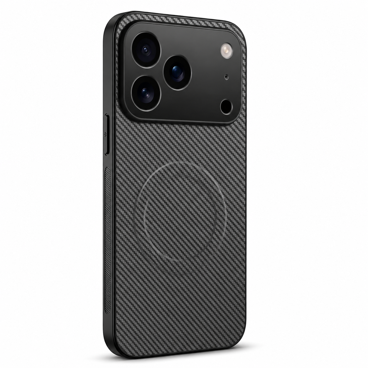 Premium iPhone Case MagSafe Compatible Carbon Fiber Magnetic Cover Ultra Thin Shockproof Camera Protection Slim Lightweight Anti Scratch Design