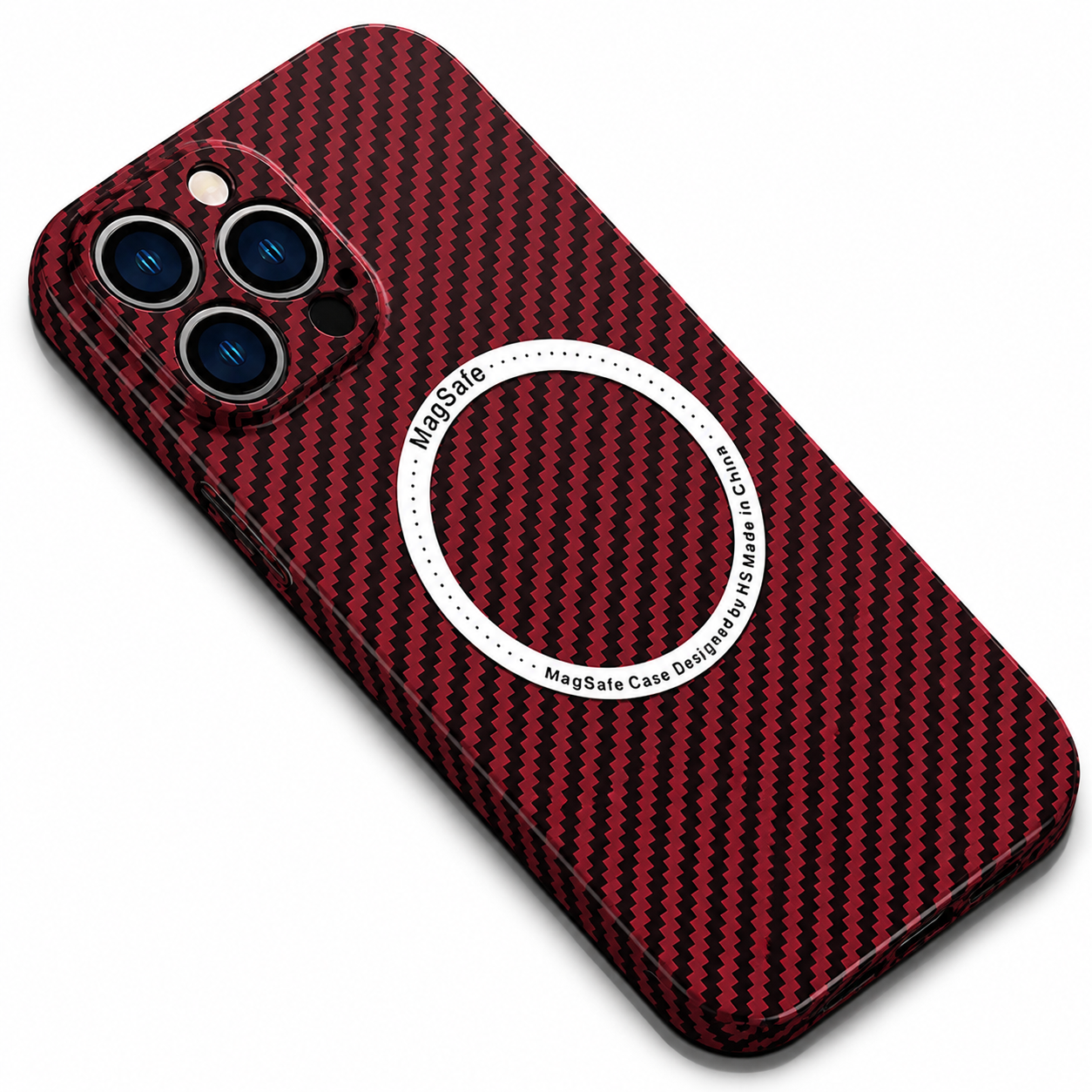 Premium iPhone Case MagSafe Compatible Carbon Fiber Magnetic Slim Cover Shockproof Lightweight Camera Lens Protection Protective Minimal Design