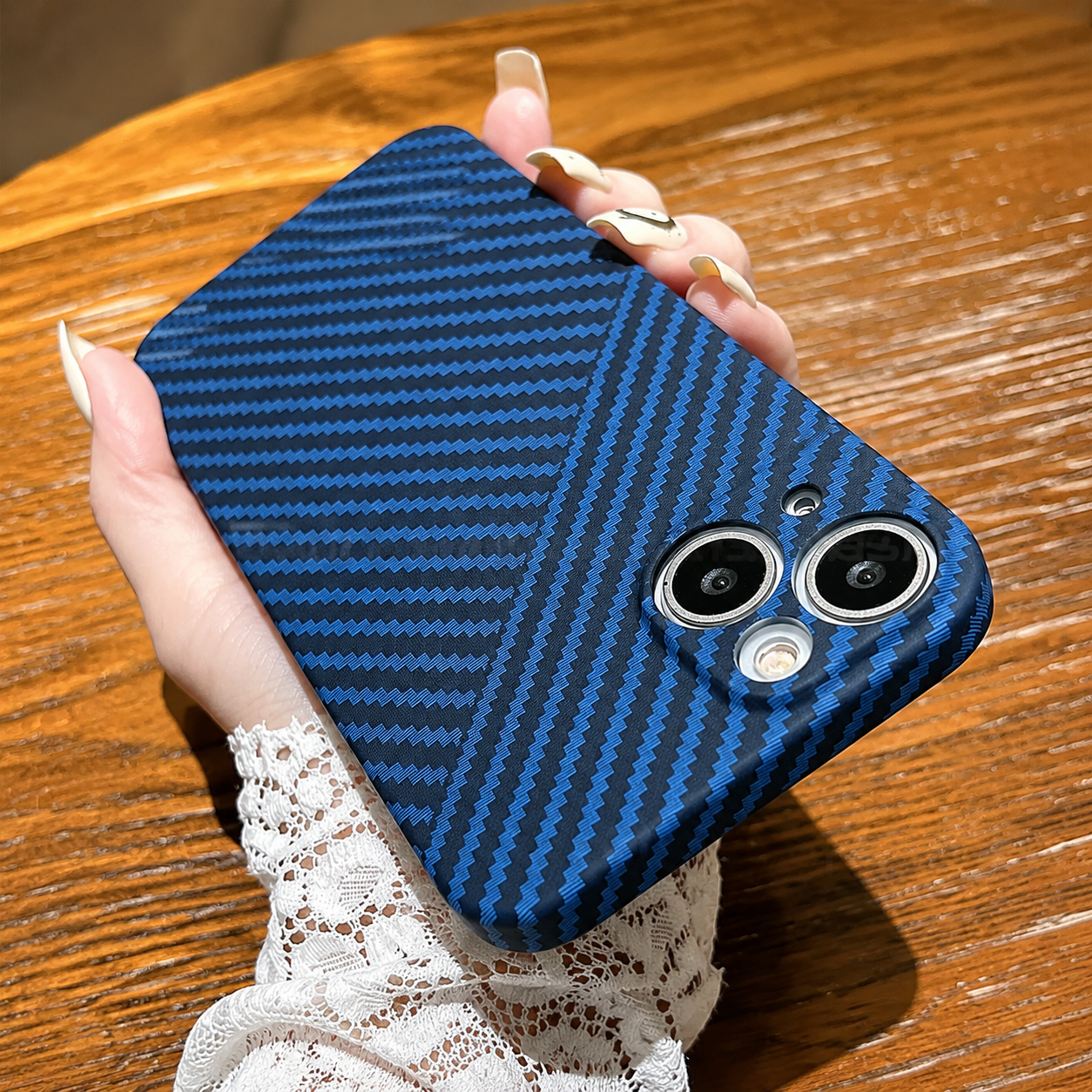 Premium iPhone Case MagSafe Compatible Carbon Fiber Matte Cover Hard PC Magnetic Shockproof Protective Camera Lens Guard Slim Full Coverage Design