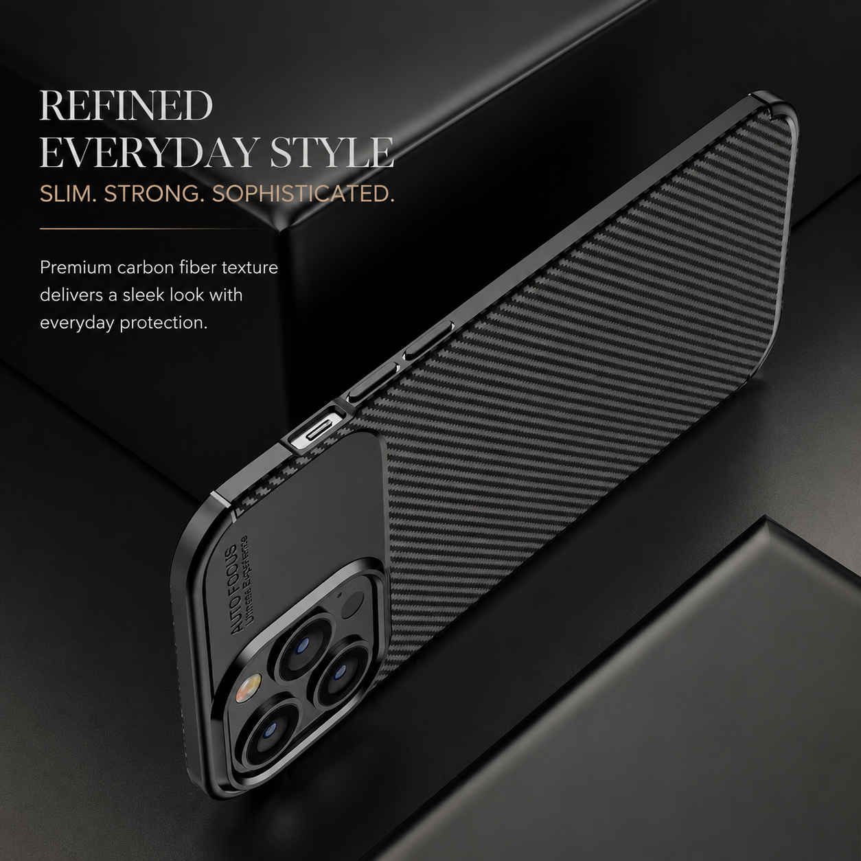 Premium iPhone Case MagSafe Compatible Carbon Fiber Texture Silicone Cover Ultra Thin Shockproof Protective Camera Lens Guard Slim Full Coverage Design