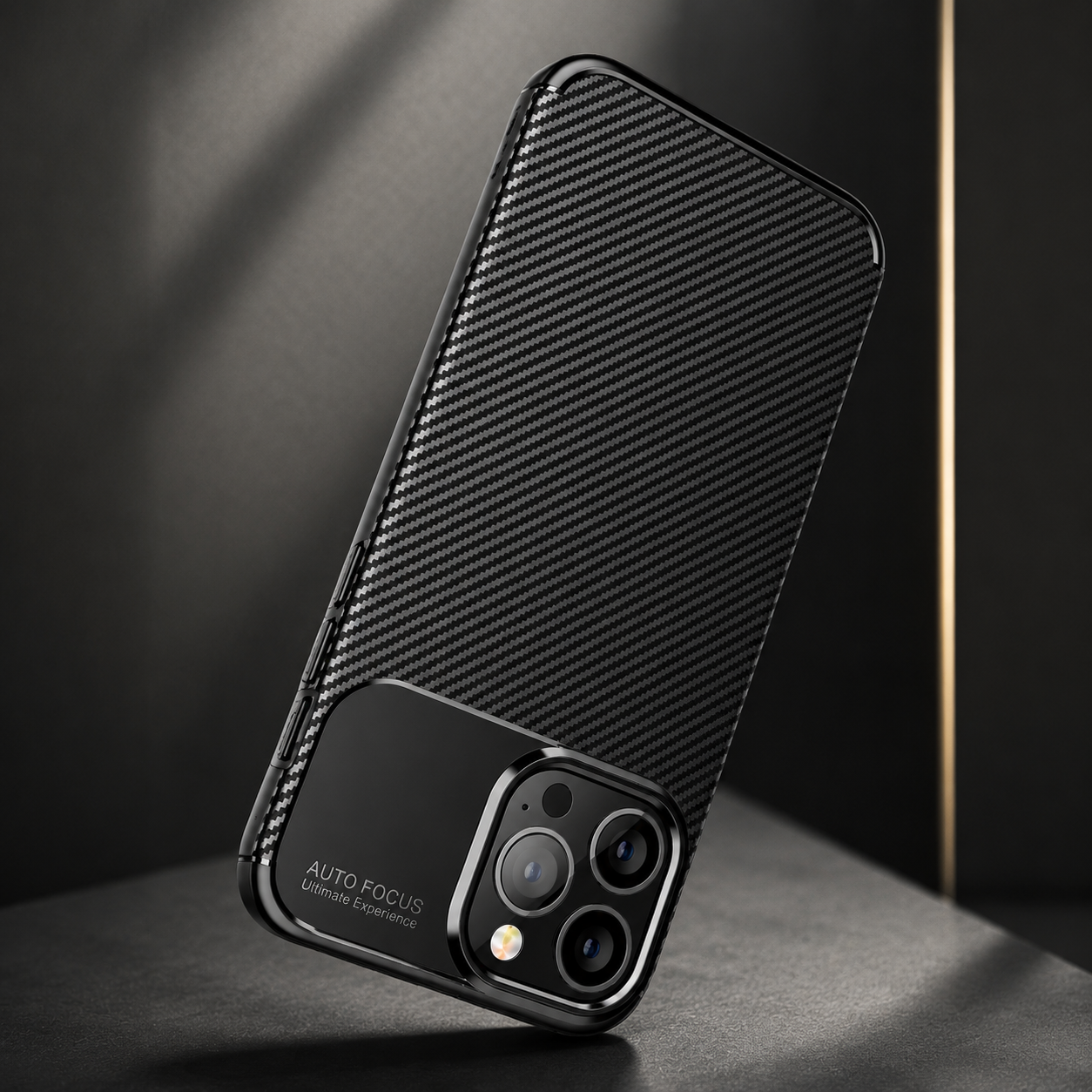 Premium iPhone Case MagSafe Compatible Carbon Fiber Texture Silicone Cover Ultra Thin Shockproof Protective Camera Lens Guard Slim Full Coverage Design