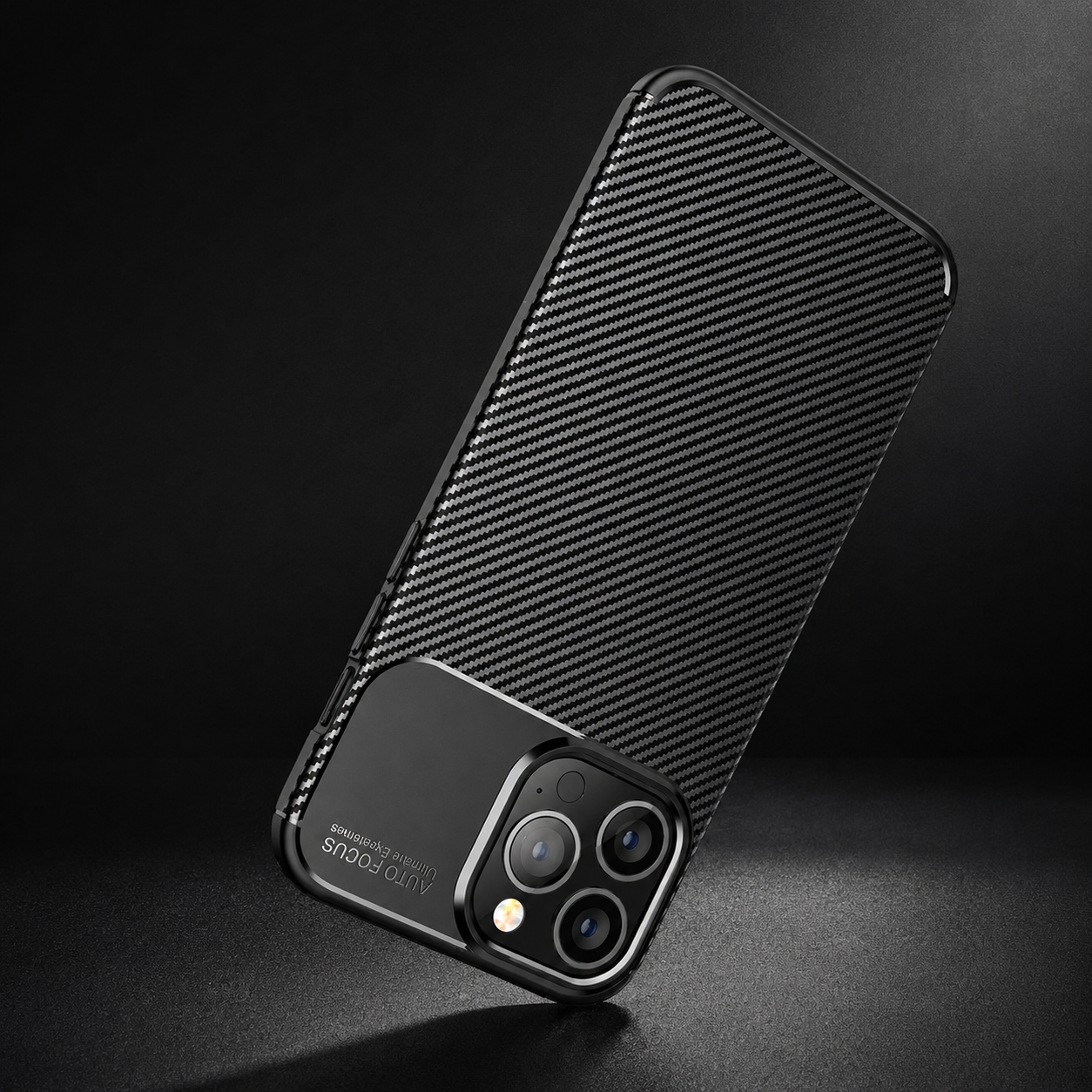 Premium iPhone Case MagSafe Compatible Carbon Fiber Texture Silicone Cover Ultra Thin Shockproof Protective Camera Lens Guard Slim Full Coverage Design