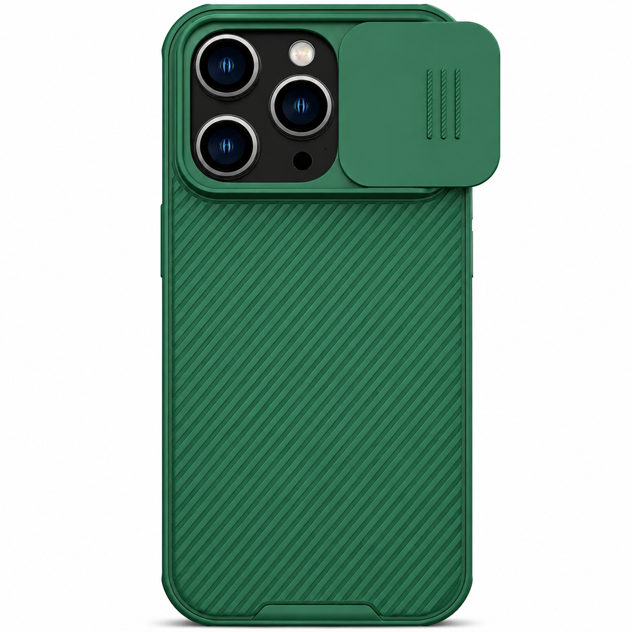 Premium iPhone Case MagSafe Compatible Carbon Fiber Texture Sliding Camera Cover Magnetic Cover Shockproof Protective Lens Guard Slim Design