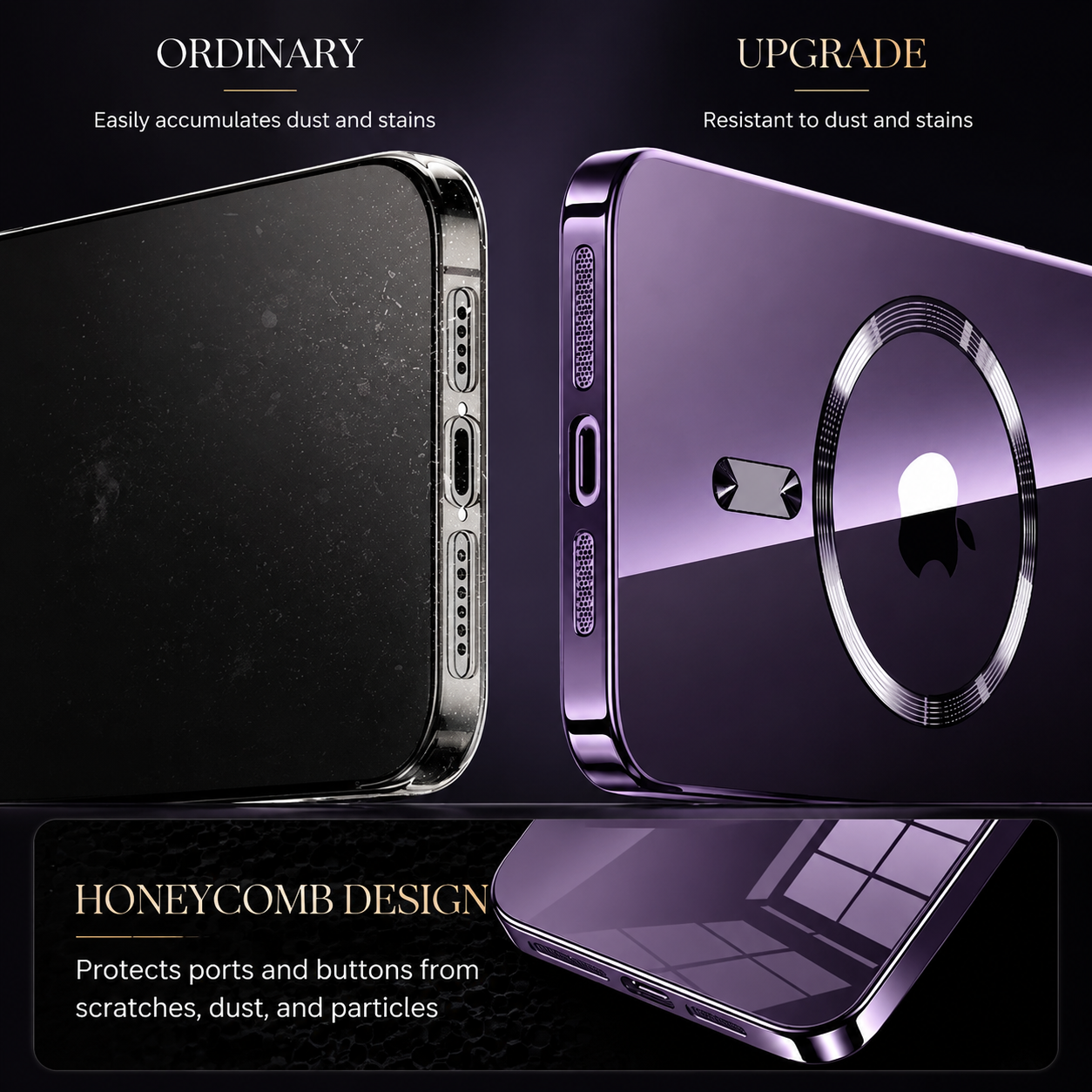 Premium iPhone Case MagSafe Compatible Clear Glass Back Cover Silicone Bumper Magnetic Shock Absorbing Protective Camera Lens Guard Ultra Thin Design