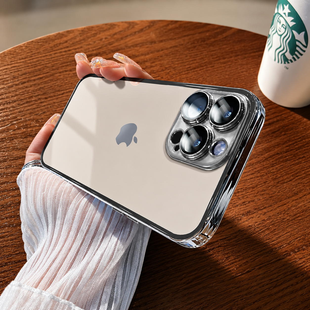 Premium iPhone Case MagSafe Compatible Clear Glitter Silicone Cover Magnetic Shockproof Protective Camera Lens Guard Slim Full Coverage Design