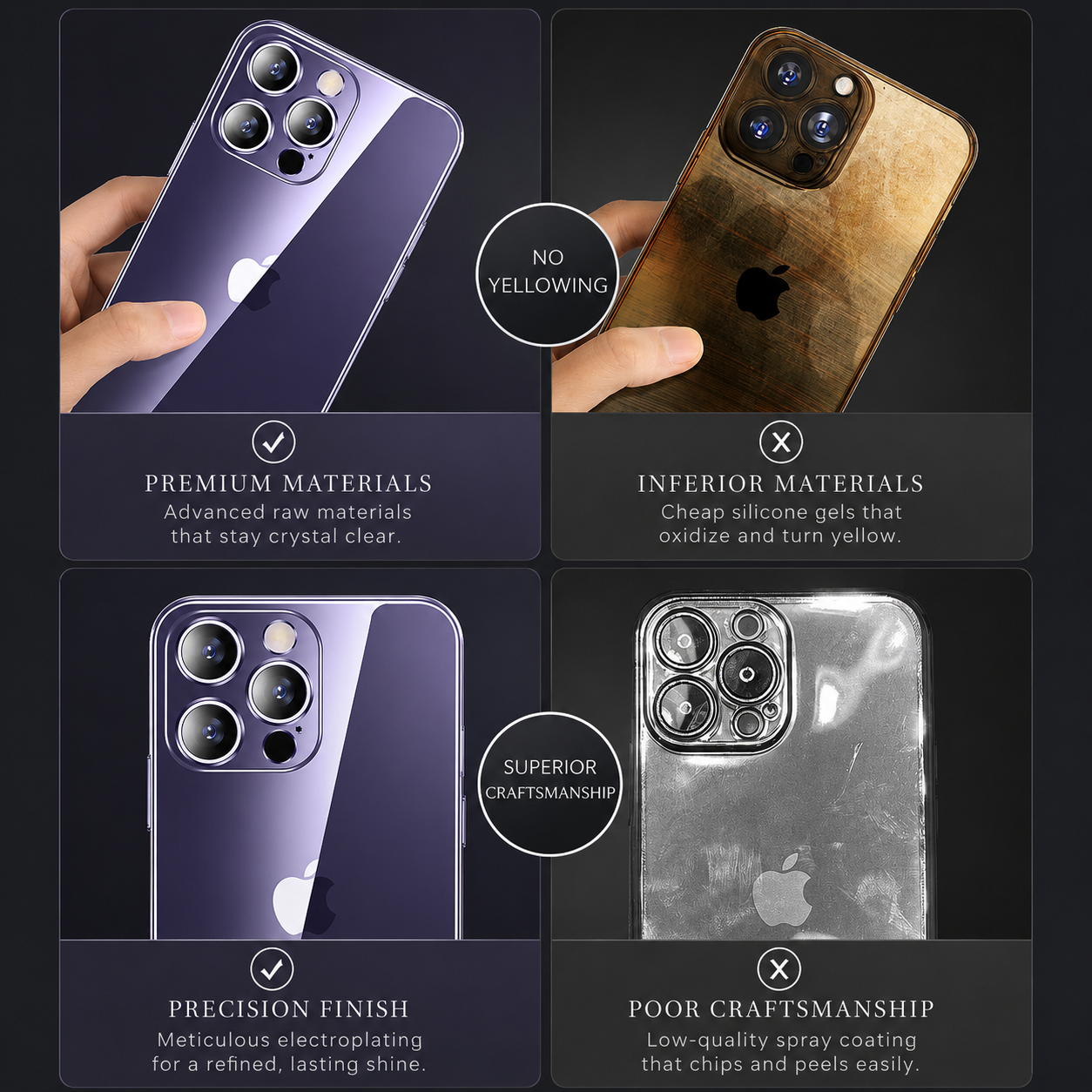 Premium iPhone Case MagSafe Compatible Clear Glitter Silicone Cover Magnetic Shockproof Protective Camera Lens Guard Slim Full Coverage Design