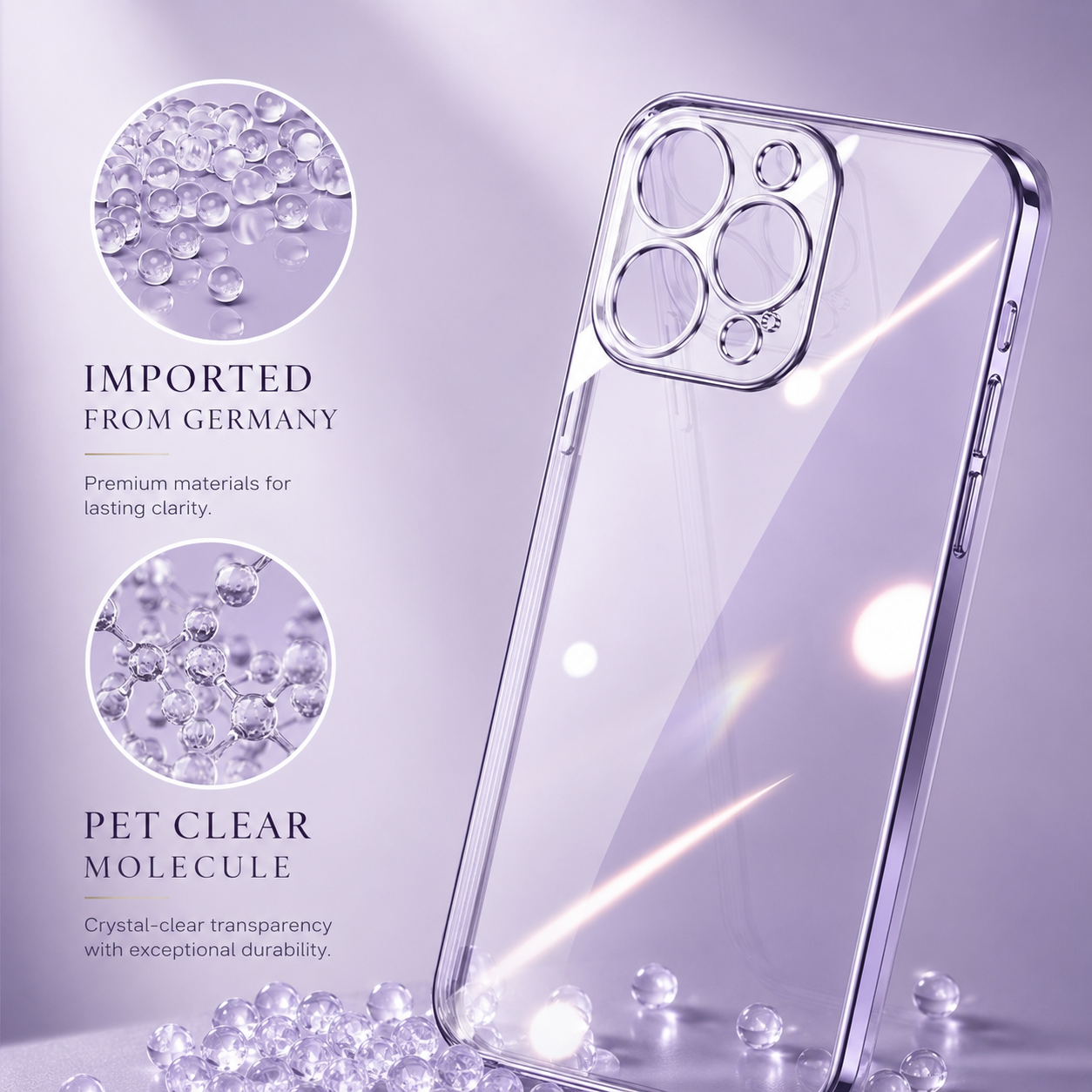 Premium iPhone Case MagSafe Compatible Clear Glitter Silicone Cover Magnetic Shockproof Protective Camera Lens Guard Slim Full Coverage Design