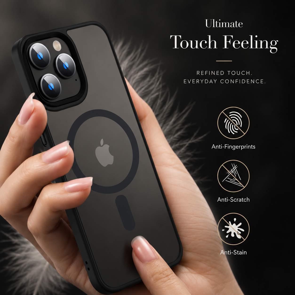 Premium iPhone Case MagSafe Compatible Clear Hybrid Cover Transparent HD Back Magnetic Shockproof Protective Camera Lens Guard Slim Full Coverage Design