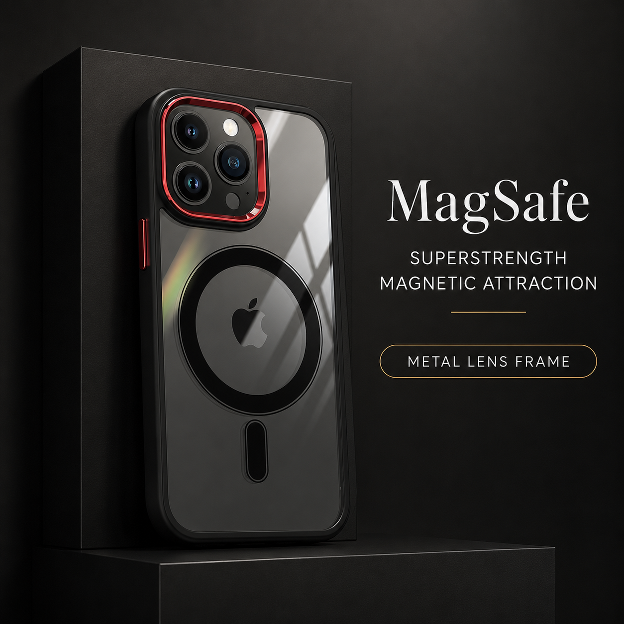 Premium iPhone Case MagSafe Compatible Clear Hybrid Cover Transparent HD Back Magnetic Shockproof Protective Camera Lens Guard Slim Full Coverage Design