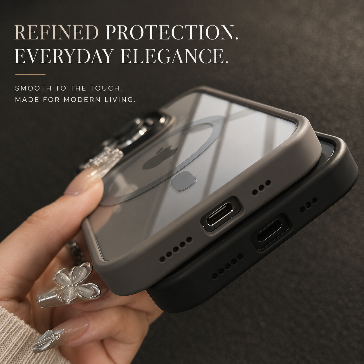 Premium iPhone Case MagSafe Compatible Clear Hybrid Cover Transparent HD Back Magnetic Shockproof Protective Camera Lens Guard Slim Full Coverage Design