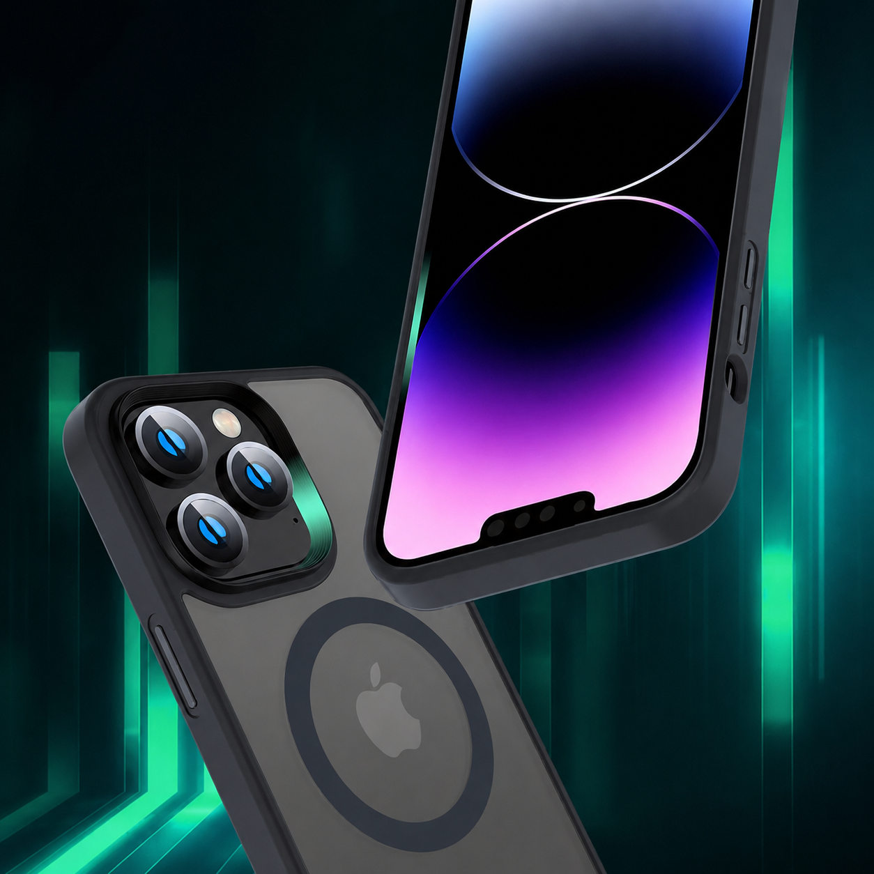 Premium iPhone Case MagSafe Compatible Clear Hybrid Cover Transparent HD Back Magnetic Shockproof Protective Camera Lens Guard Slim Full Coverage Design