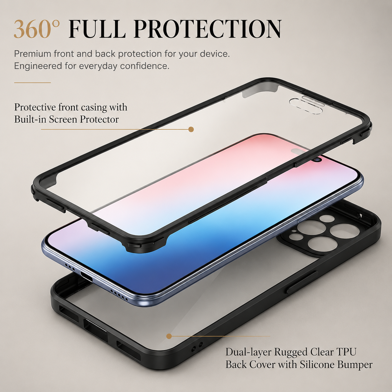 Premium iPhone Case MagSafe Compatible Clear Silicone Cover Transparent Shock Absorbing Magnetic Protective Camera Lens Guard Slim Full Coverage