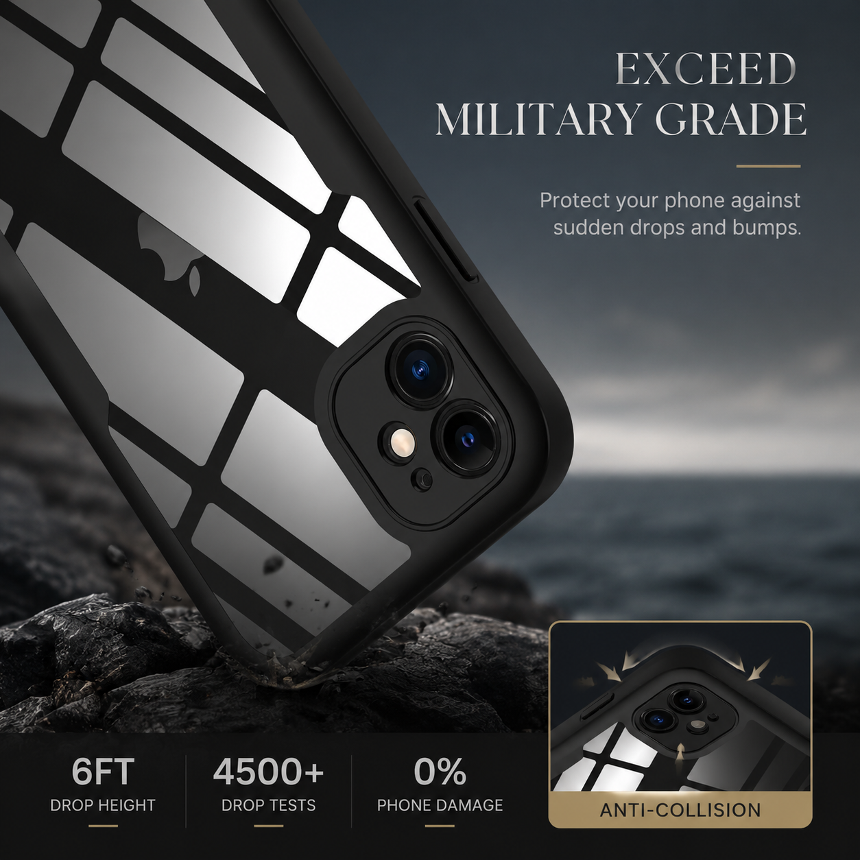 Premium iPhone Case MagSafe Compatible Clear Silicone Cover Transparent Shock Absorbing Magnetic Protective Camera Lens Guard Slim Full Coverage