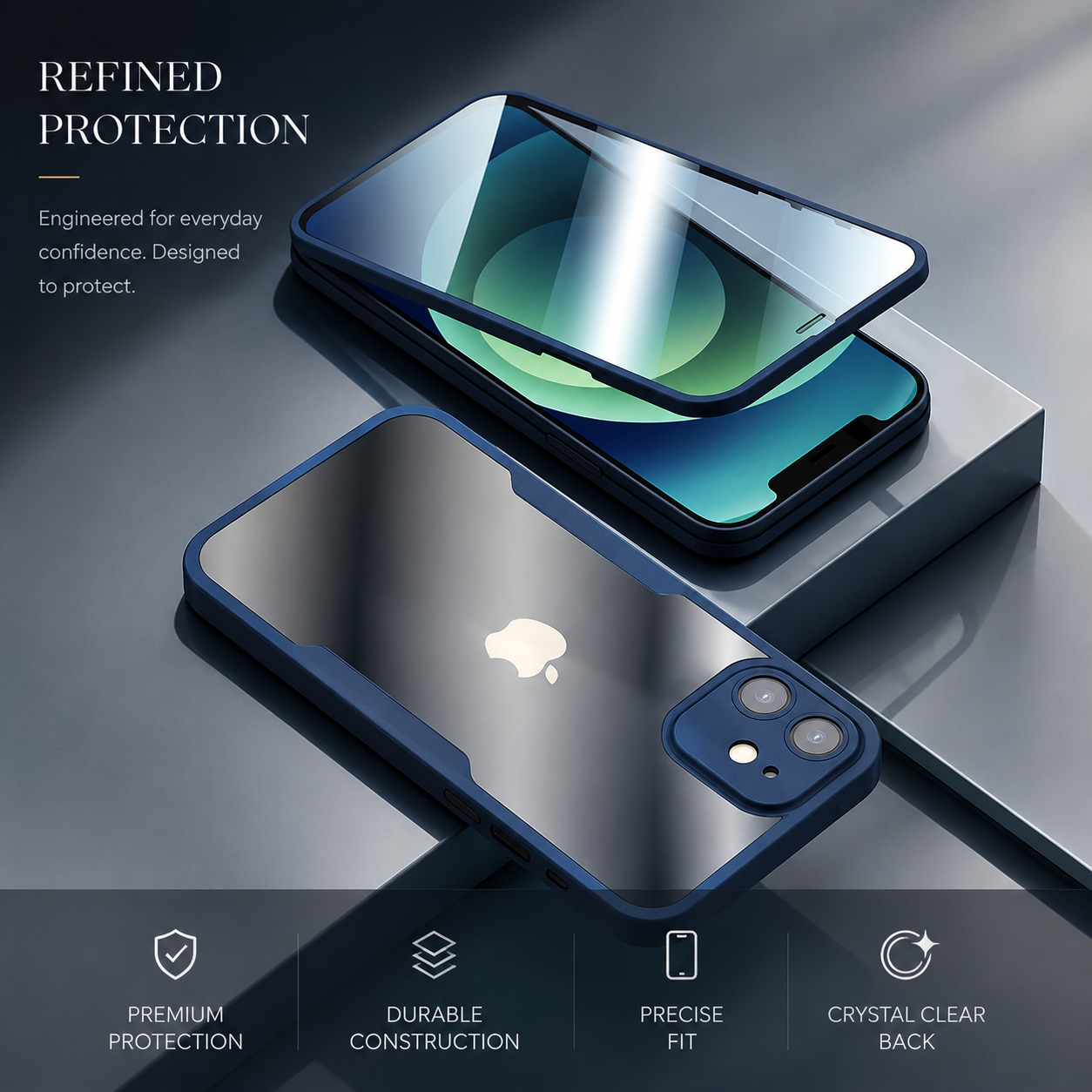 Premium iPhone Case MagSafe Compatible Clear Silicone Cover Transparent Shock Absorbing Magnetic Protective Camera Lens Guard Slim Full Coverage