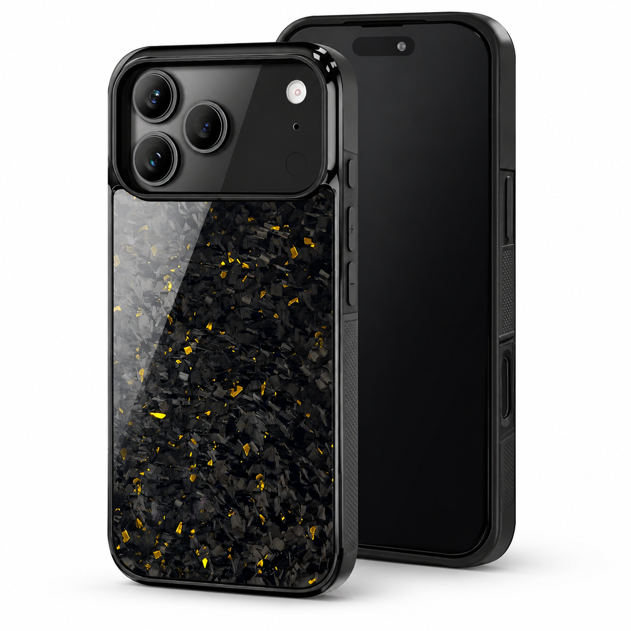 Premium iPhone Case MagSafe Compatible Forged Carbon Fiber Cover Shockproof TPU Hybrid Camera Protection Non Slip Slim Full Coverage Design