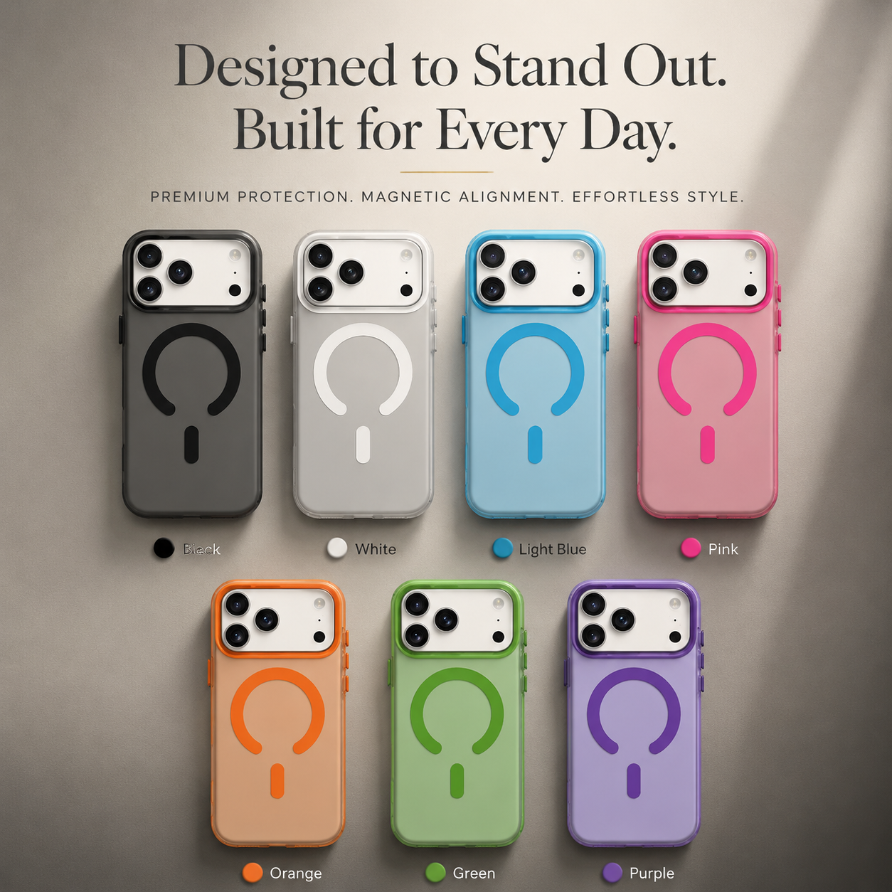 Premium iPhone Case MagSafe Compatible Frosted Clear Silicone Cover Magnetic Shockproof Anti Fingerprint Soft Touch Slim Lightweight Protective Design