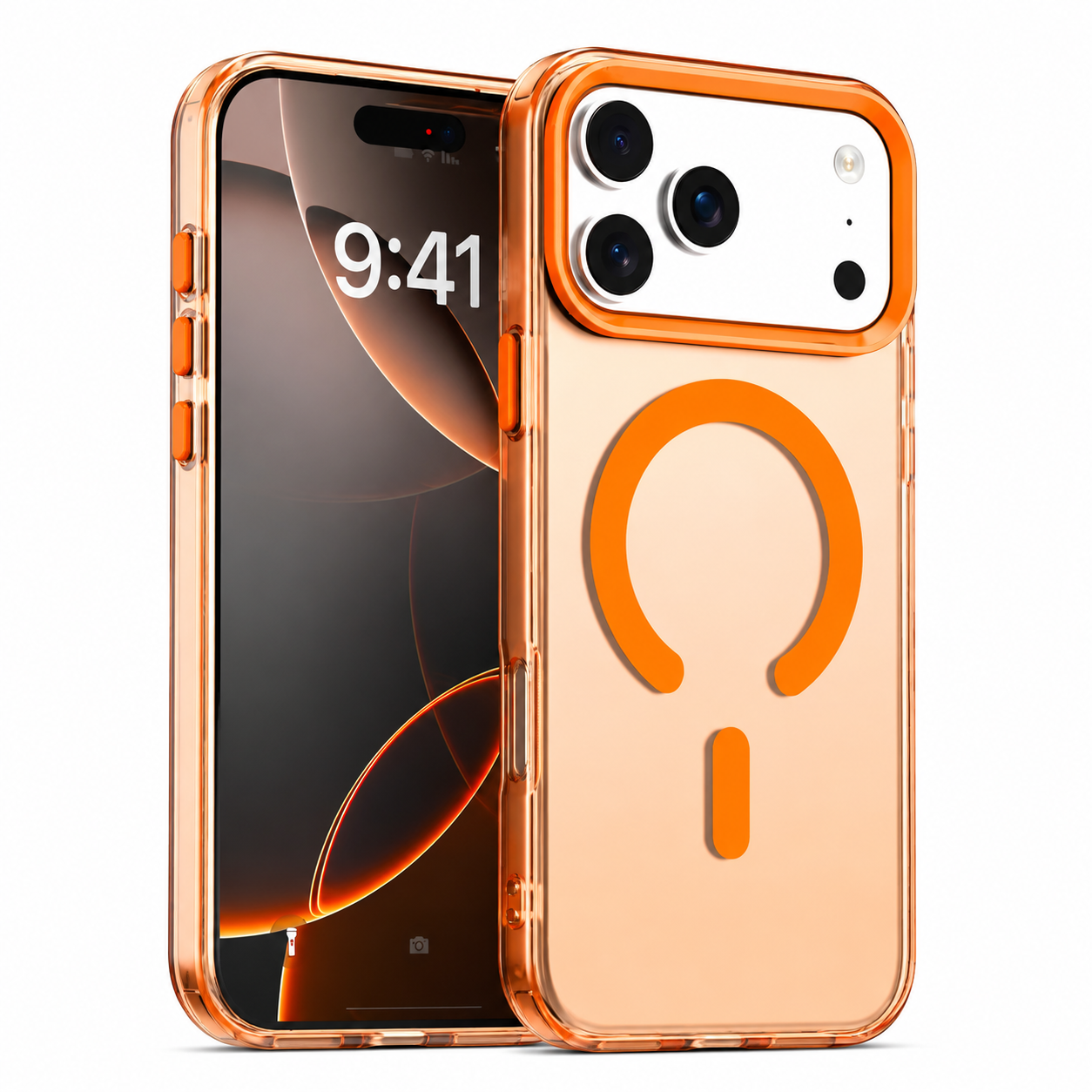 Premium iPhone Case MagSafe Compatible Frosted Clear Silicone Cover Magnetic Shockproof Anti Fingerprint Soft Touch Slim Lightweight Protective Design