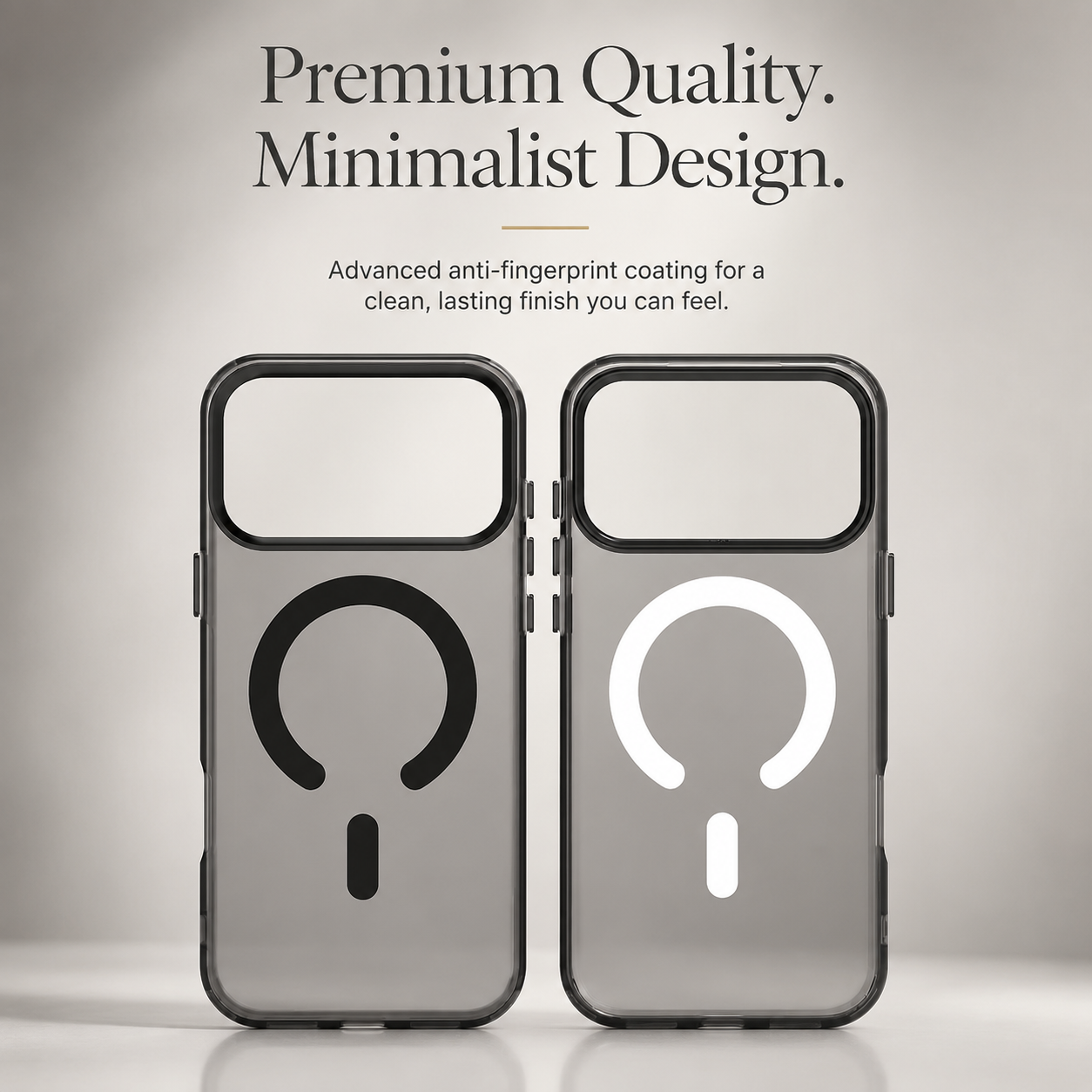 Premium iPhone Case MagSafe Compatible Frosted Clear Silicone Cover Magnetic Shockproof Anti Fingerprint Soft Touch Slim Lightweight Protective Design