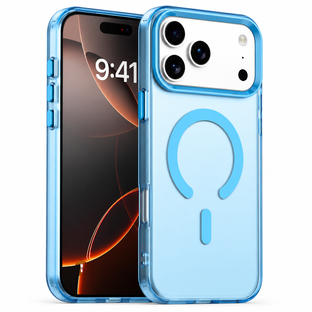 Premium iPhone Case MagSafe Compatible Frosted Clear Silicone Cover Magnetic Shockproof Anti Fingerprint Soft Touch Slim Lightweight Protective Design
