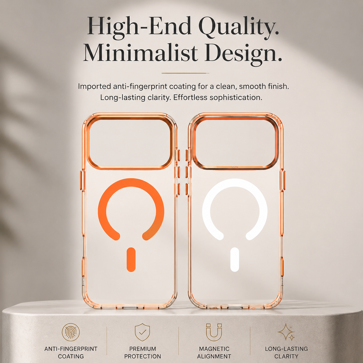 Premium iPhone Case MagSafe Compatible Frosted Clear Silicone Cover Magnetic Shockproof Anti Fingerprint Soft Touch Slim Lightweight Protective Design