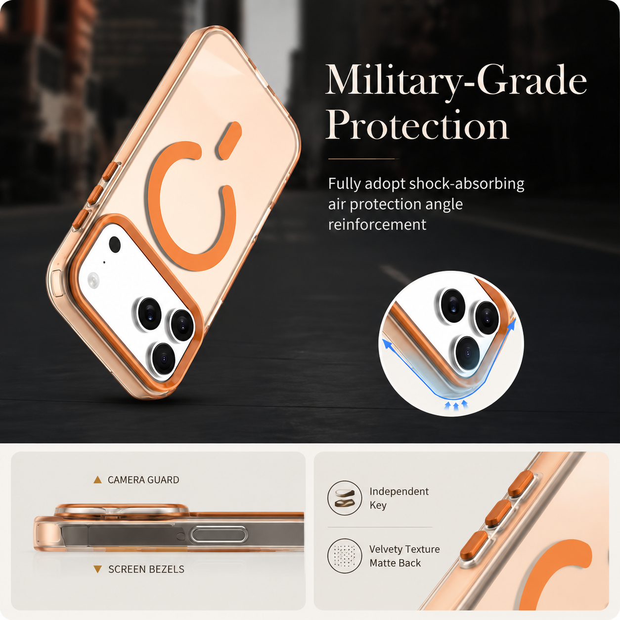 Premium iPhone Case MagSafe Compatible Frosted Clear Silicone Cover Magnetic Shockproof Anti Fingerprint Soft Touch Slim Lightweight Protective Design