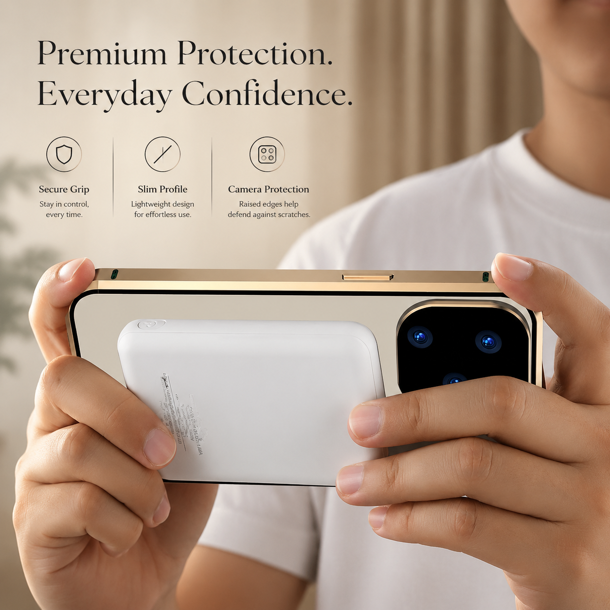 Premium iPhone Case MagSafe Compatible Full Body Aluminum Frame Tempered Glass Clear Cover Magnetic Shockproof Protective Camera Guard Slim Design