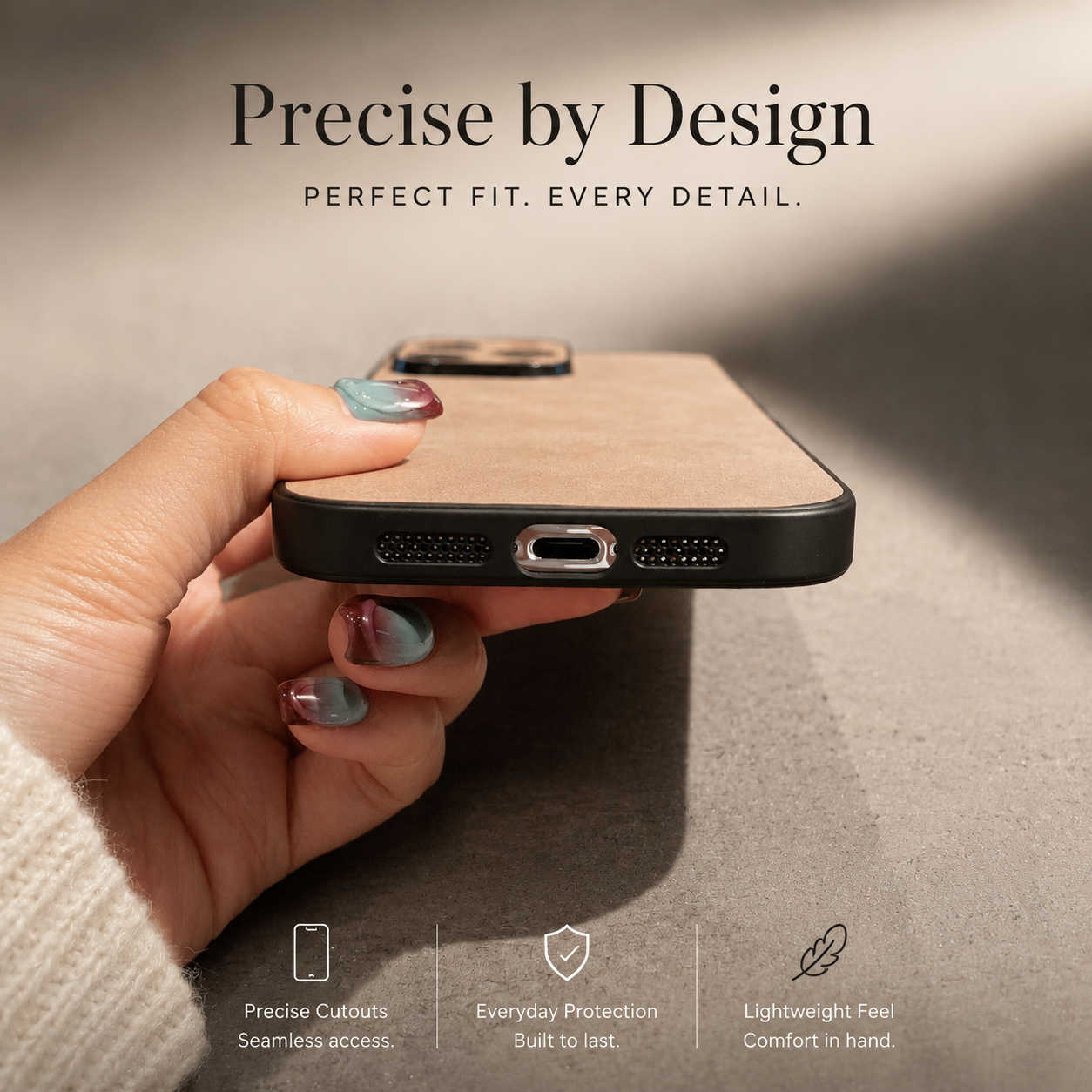 Premium iPhone Case MagSafe Compatible Genuine Leather Cover Magnetic Protective Camera Lens Guard Shock Absorbing Slim Full Coverage Design