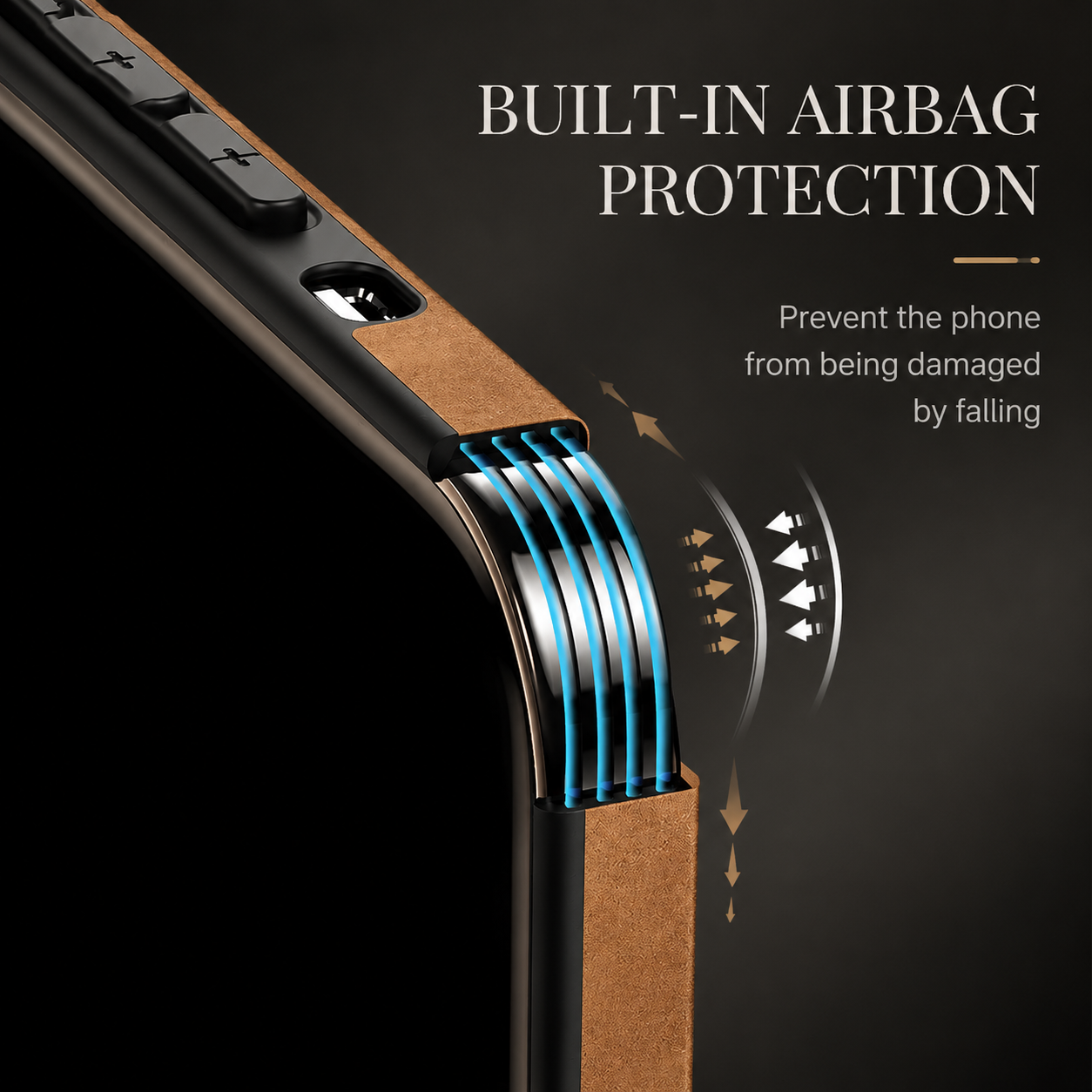 Premium iPhone Case MagSafe Compatible Genuine Leather Cover Magnetic Protective Camera Lens Guard Shock Absorbing Slim Full Coverage Design