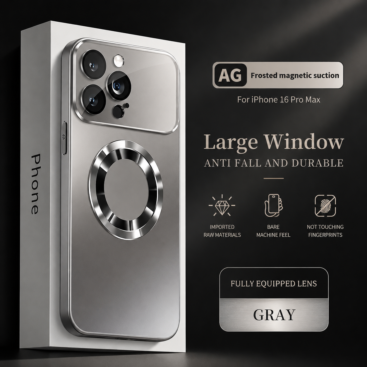Premium iPhone Case MagSafe Compatible Glass Back Cover Magnetic Shockproof Protective Camera Lens Guard Anti Fingerprint Clear Slim Design
