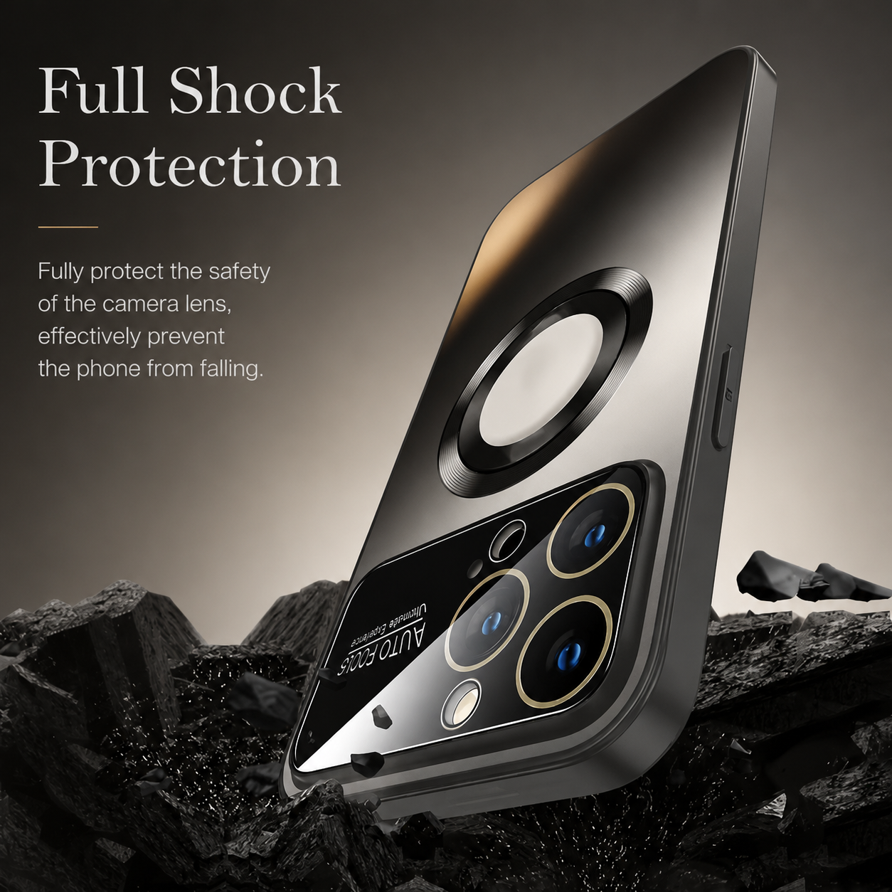 Premium iPhone Case MagSafe Compatible Glass Back Cover Magnetic Shockproof Protective Camera Lens Guard Anti Fingerprint Clear Slim Design