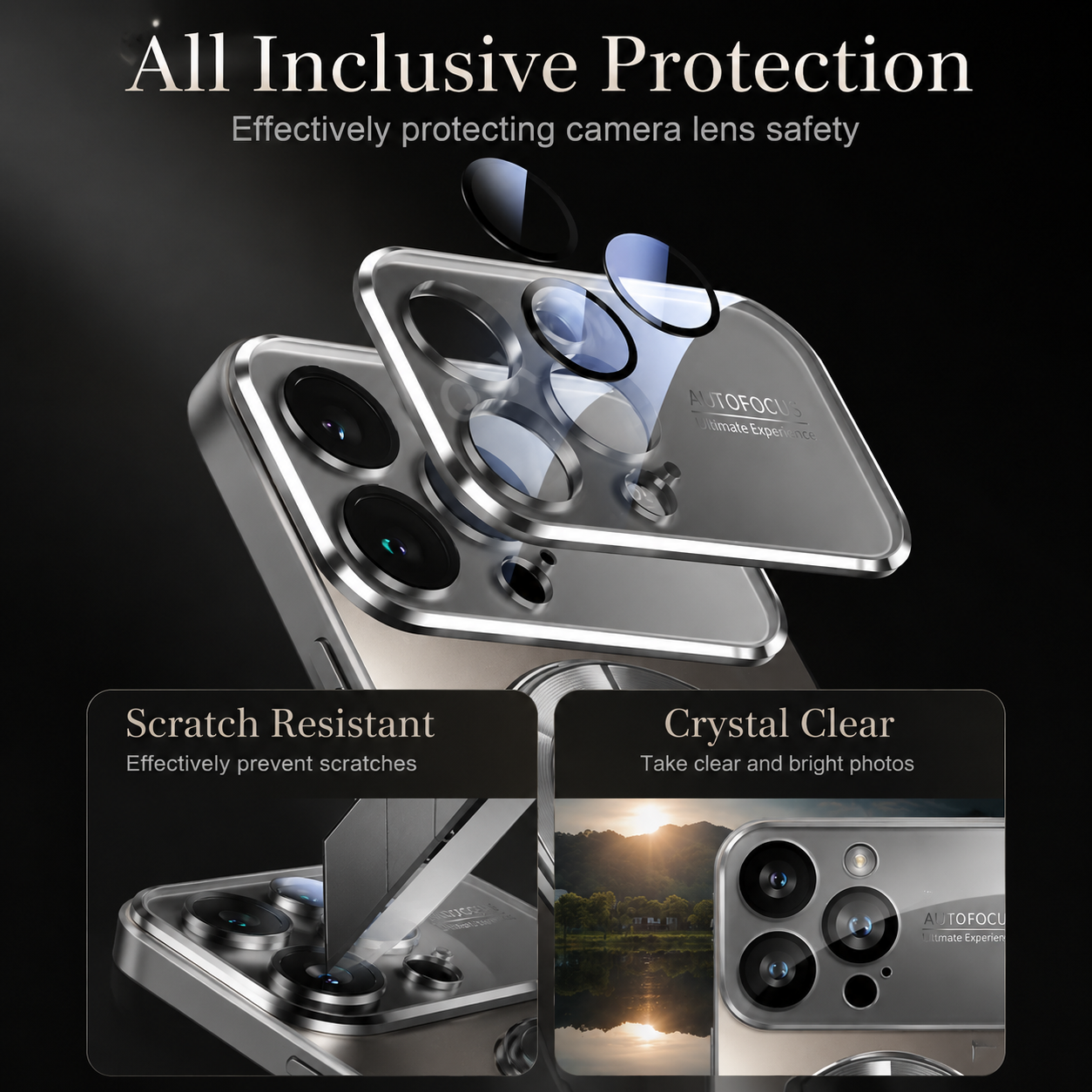Premium iPhone Case MagSafe Compatible Glass Back Cover Magnetic Shockproof Protective Camera Lens Guard Anti Fingerprint Clear Slim Design