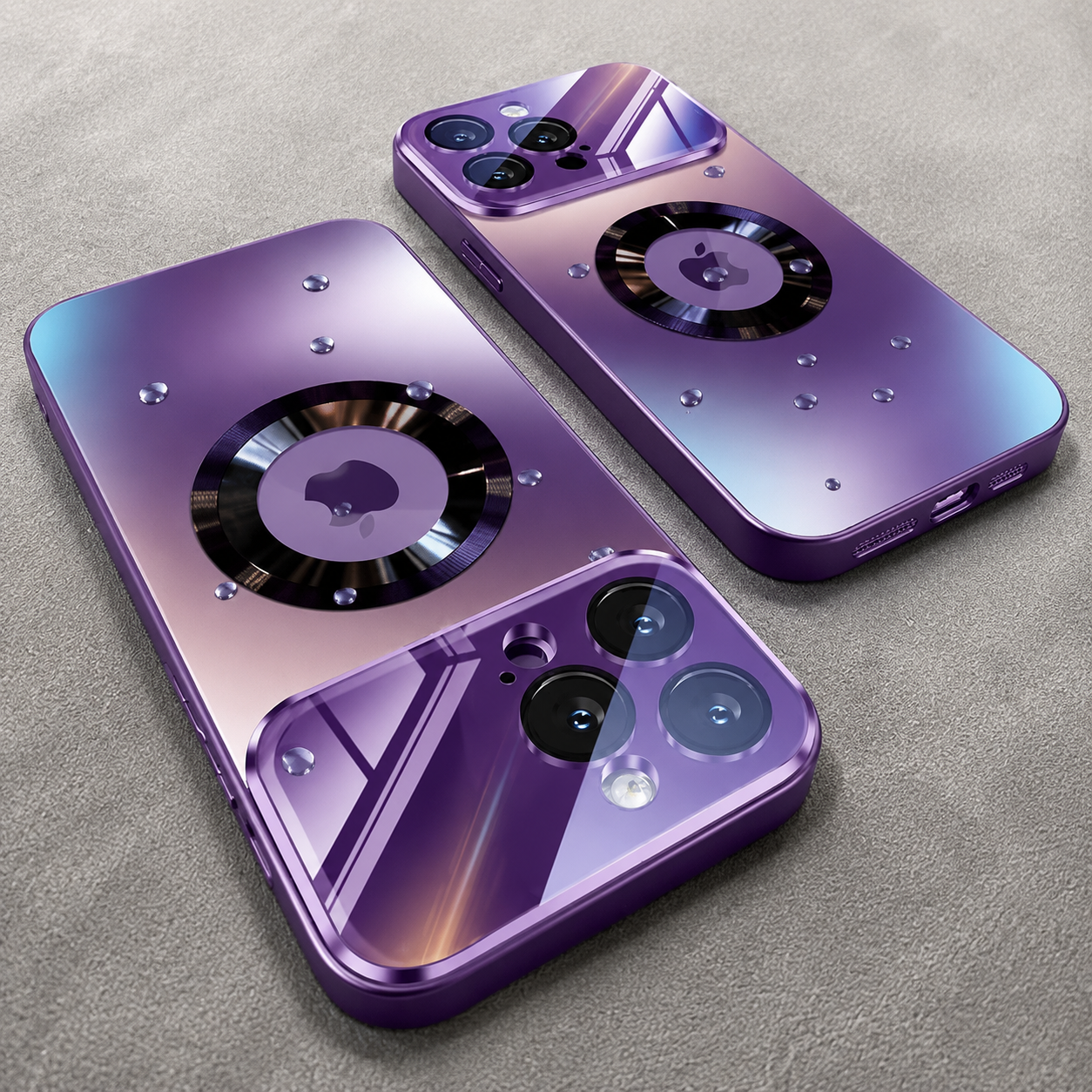 Premium iPhone Case MagSafe Compatible Glass Back Cover Magnetic Shockproof Protective Camera Lens Guard Anti Fingerprint Clear Slim Design
