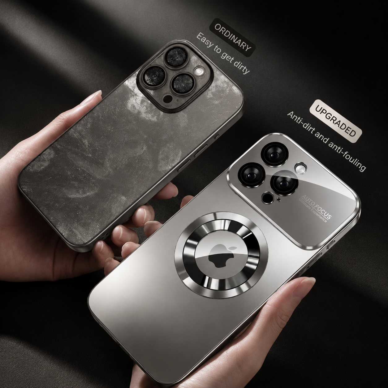 Premium iPhone Case MagSafe Compatible Glass Back Cover Magnetic Shockproof Protective Camera Lens Guard Anti Fingerprint Clear Slim Design