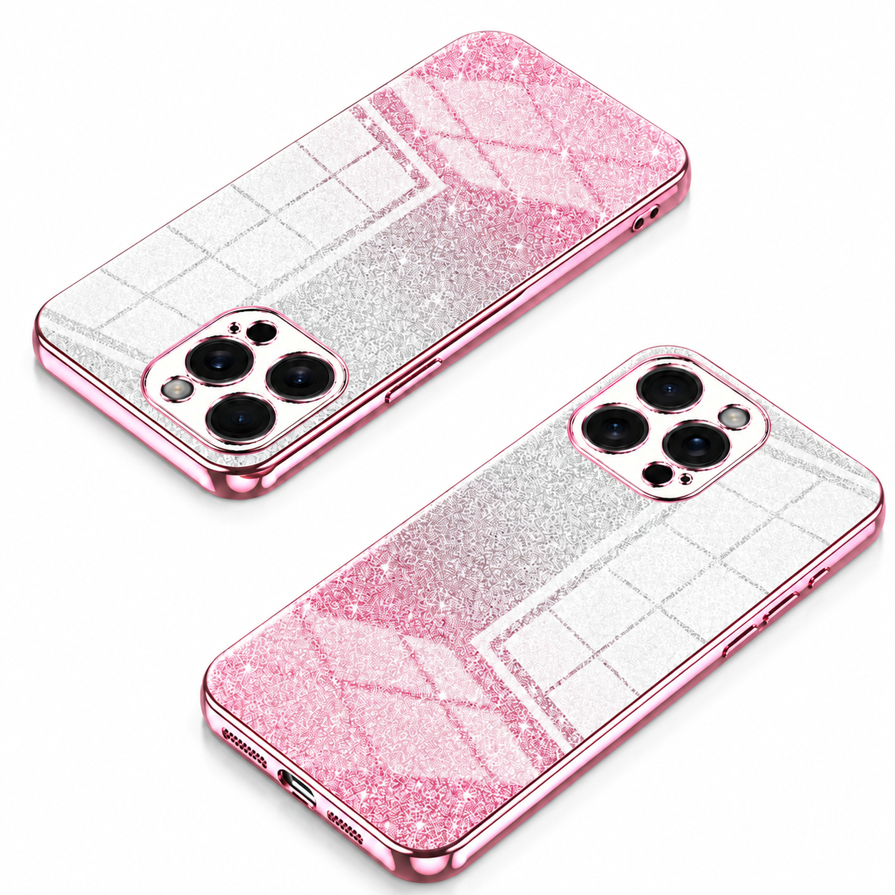 Premium iPhone Case MagSafe Compatible Glitter TPU Magnetic Cover Shockproof Protective Camera Lens Guard Flexible Slim Design