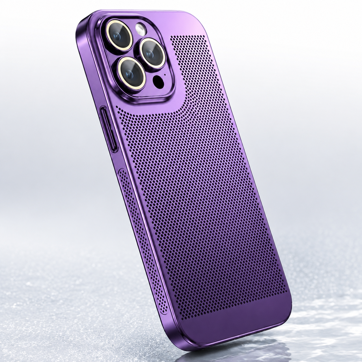 Premium iPhone Case MagSafe Compatible Honeycomb Texture Magnetic Cover Heat Dissipation Shockproof Protective Camera Lens Guard Slim Design