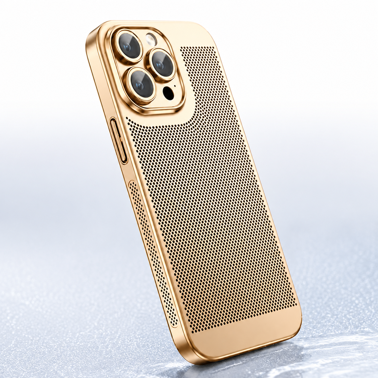 Premium iPhone Case MagSafe Compatible Honeycomb Texture Magnetic Cover Heat Dissipation Shockproof Protective Camera Lens Guard Slim Design